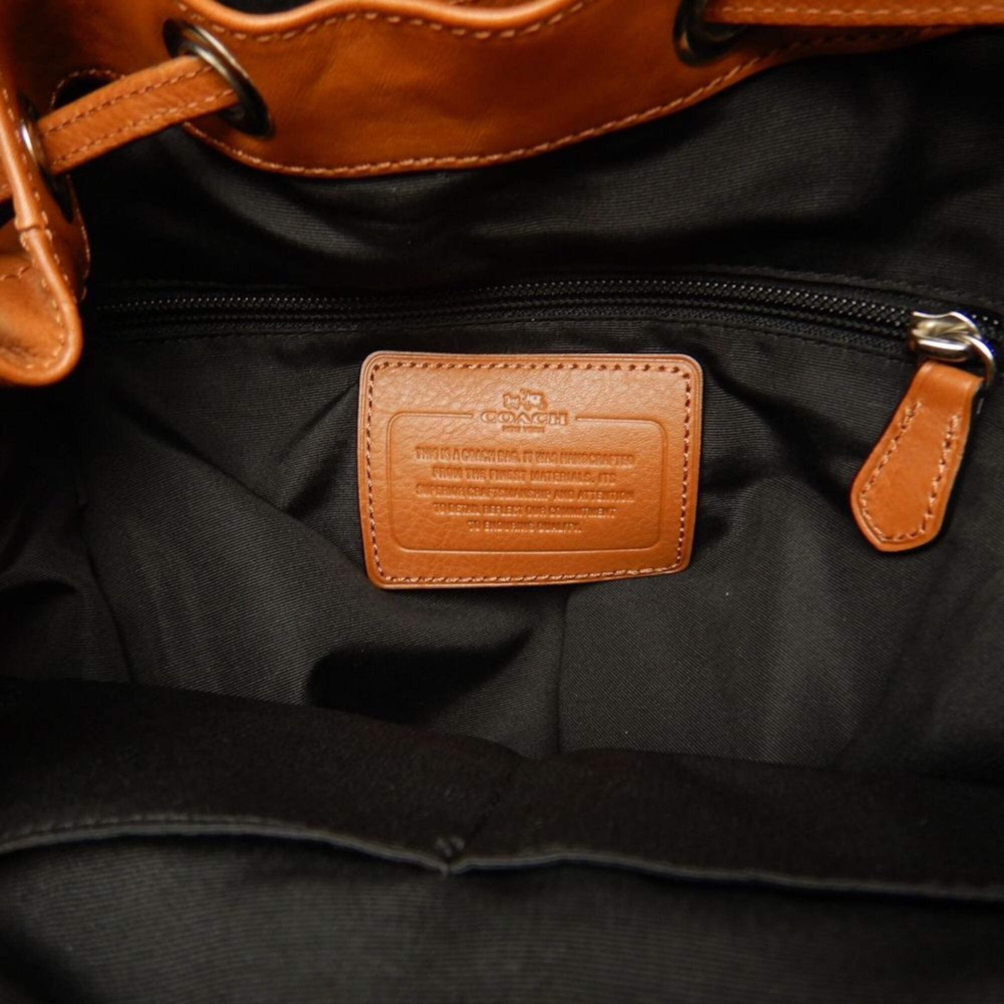 Coach Brown Leather Backpack (Pre-Owned)
