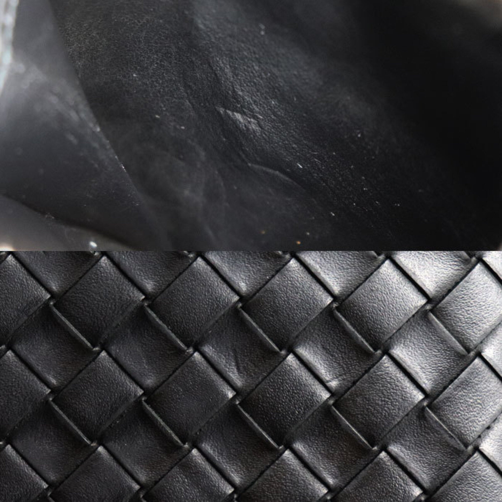 Bottega Veneta Black Leather Wallet (Bi-Fold) (Pre-Owned)