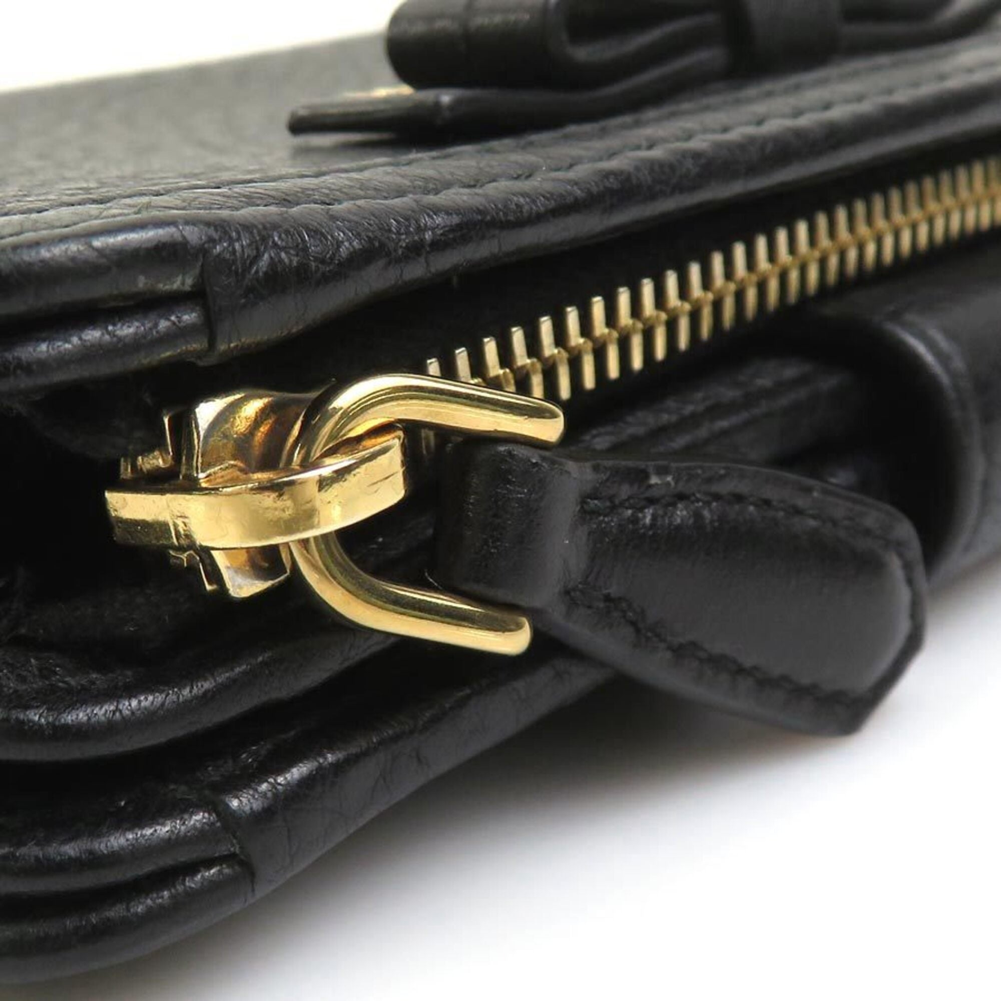 Prada Black Leather Wallet (Bi-Fold) (Pre-Owned)