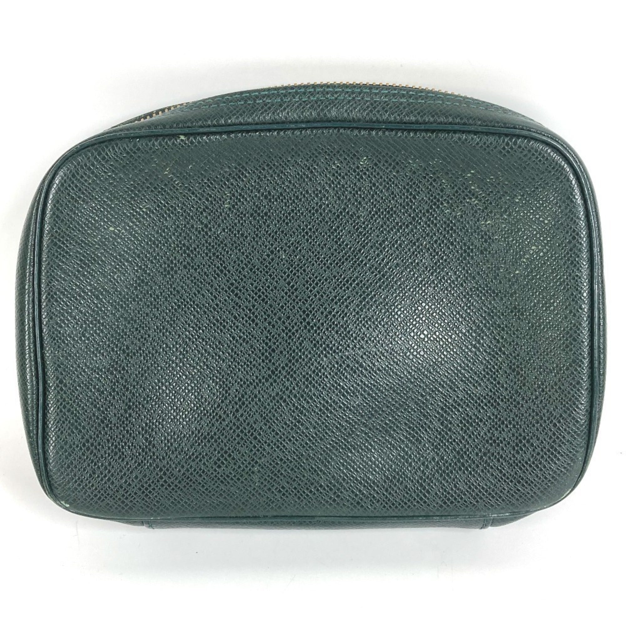 Louis Vuitton Taiga Episea Green Taiga Leather Clutch Bag Pouch (Pre-Owned)