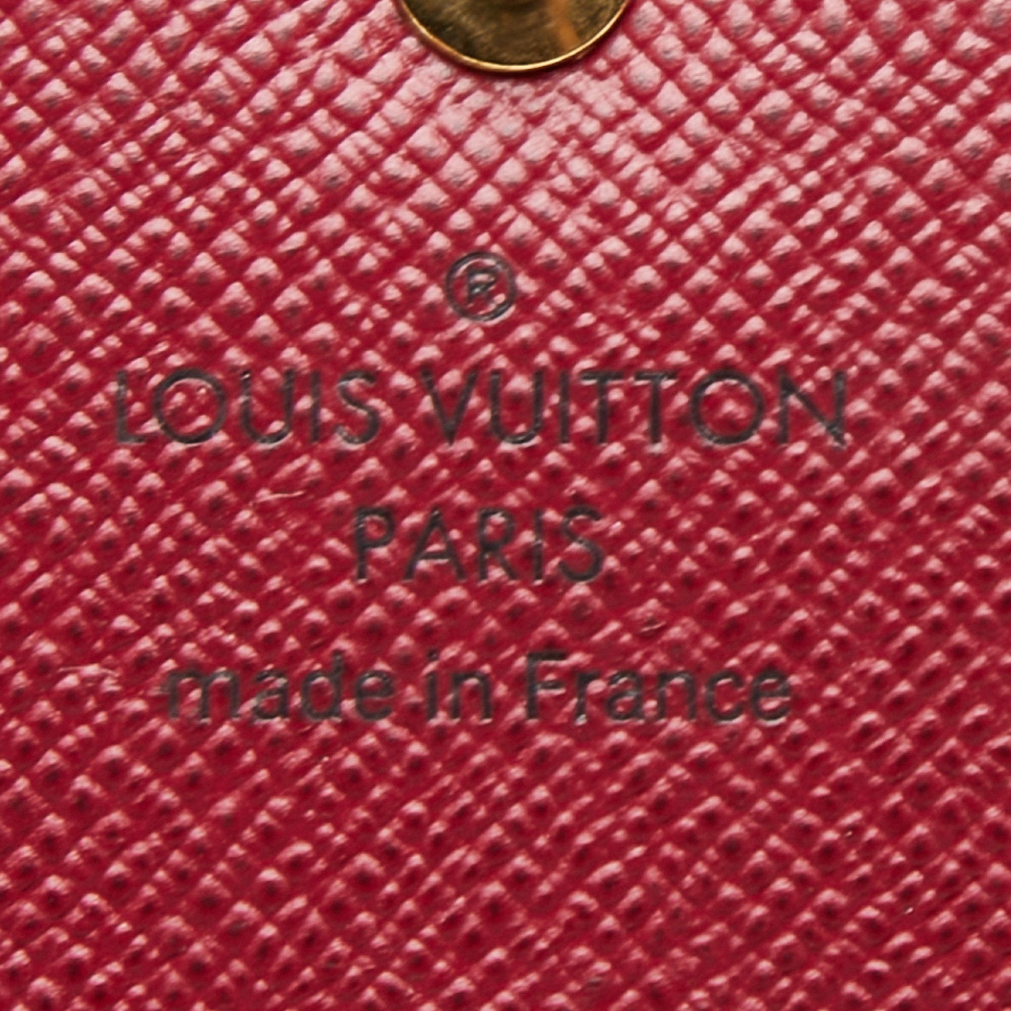 Louis Vuitton Monogram Brown Fuchsia Pvc Leather Long Wallet (Bi-Fold) (Pre-Owned)