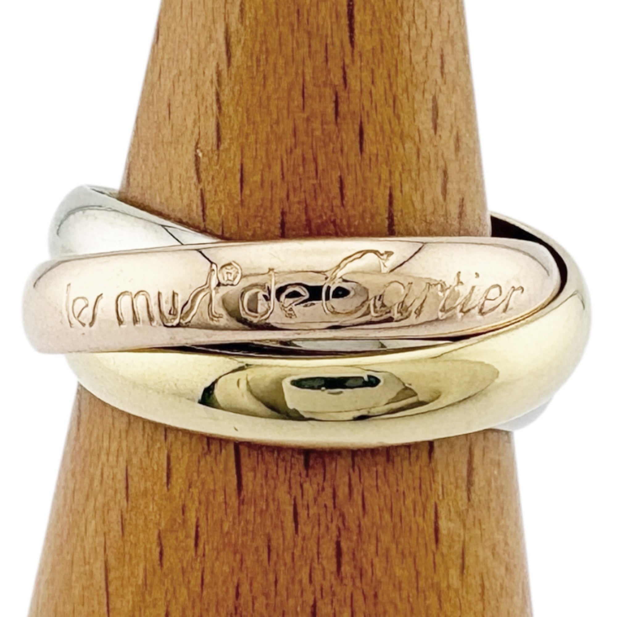 Cartier Pink Gold White Gold Yellow Gold Yellow Gold (18K) Pink Gold (18K) White Gold (18K) Band Ring (Pre-Owned)