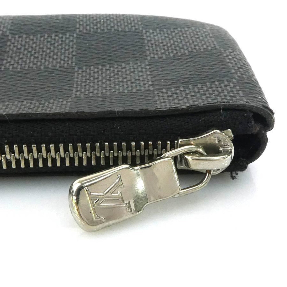 Louis Vuitton Black Gray Damier Graphite Coin Purse/Coin Case (Pre-Owned)
