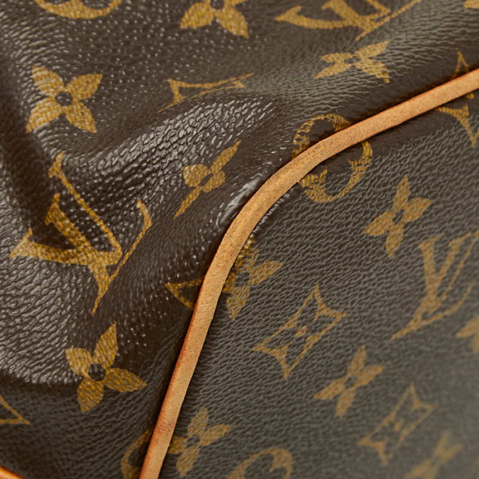 Louis Vuitton Black Brown Pvc Leather Handbag (Pre-Owned)