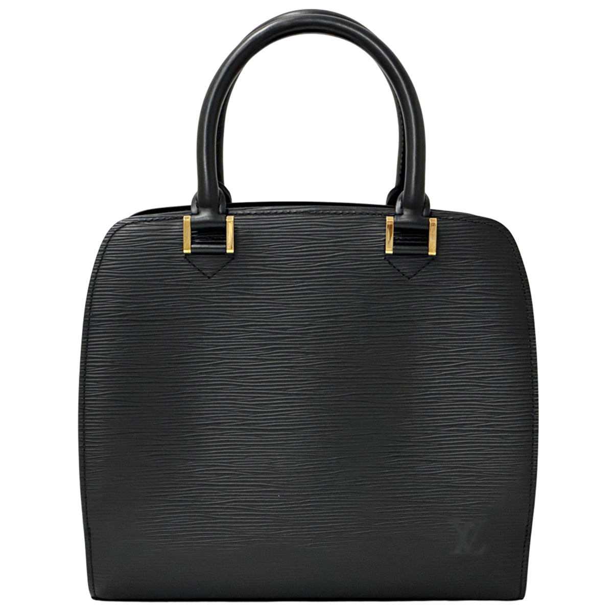 Louis Vuitton Black Noir Epi Leather Handbag (Pre-Owned)