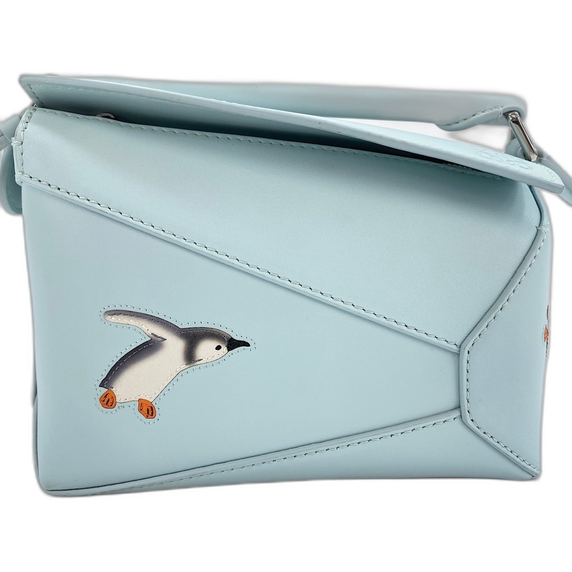 Loewe Blue Leather Handbag (Pre-Owned)