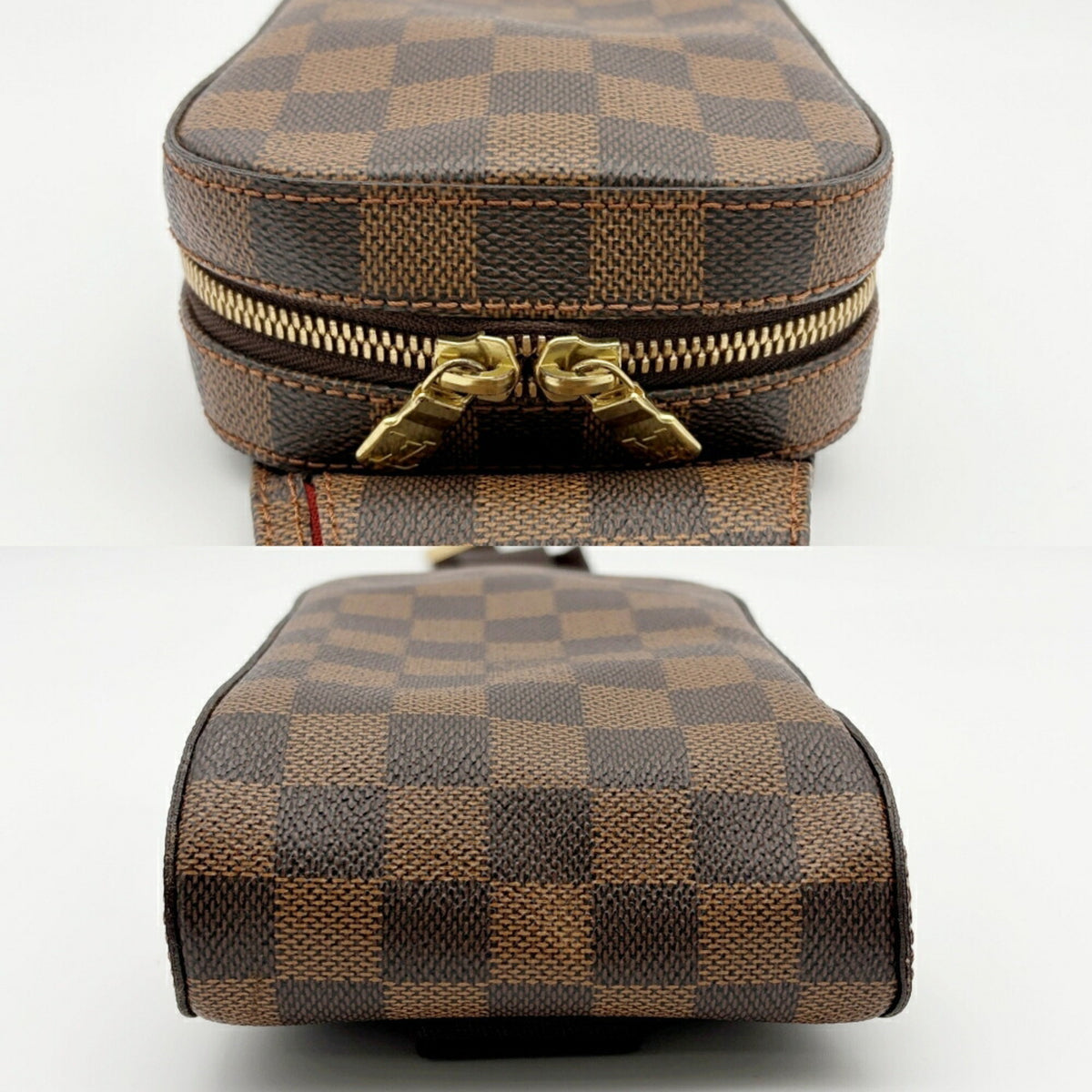 Louis Vuitton Damier Canvas Ebene Pvc Canvas Pouch Sling Bag (Pre-Owned)