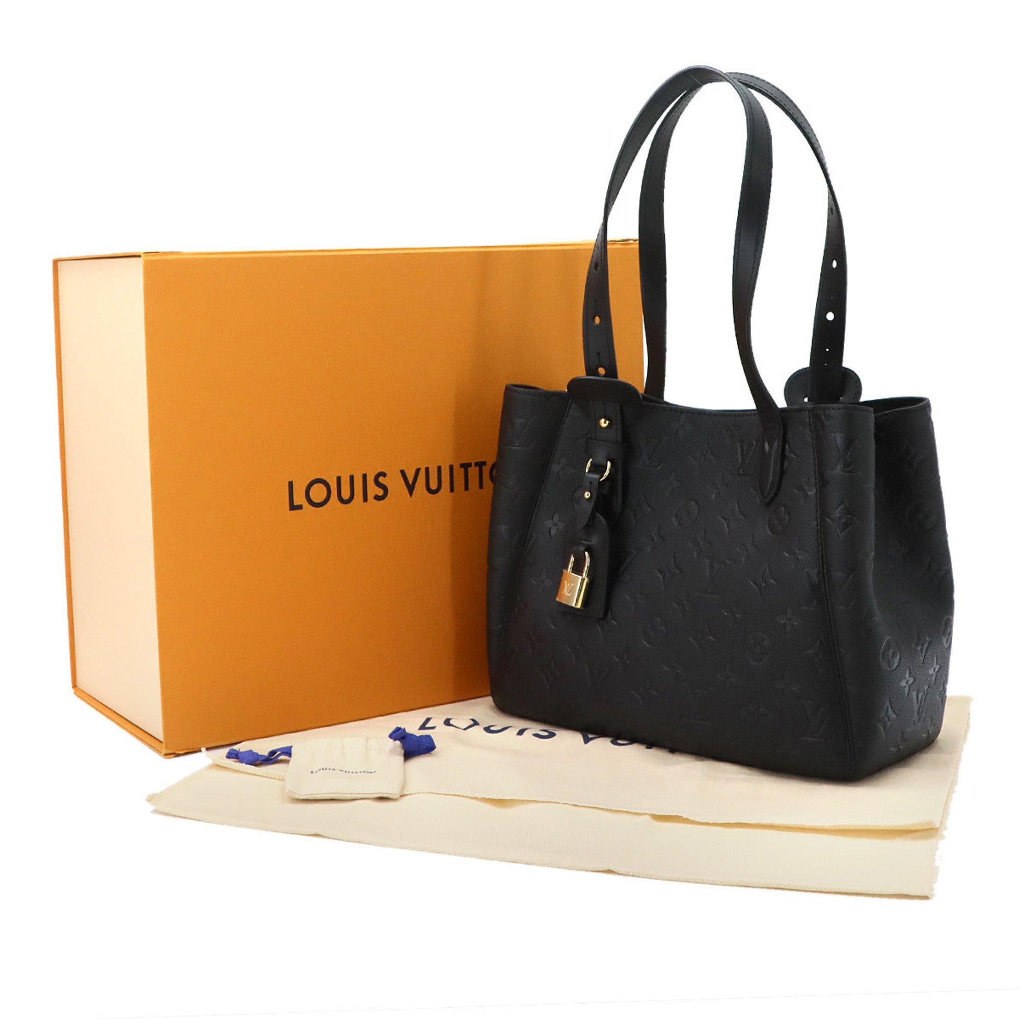 Louis Vuitton Monogram Noir Monogram Empreinte Handbag Tote Bag (Pre-Owned)