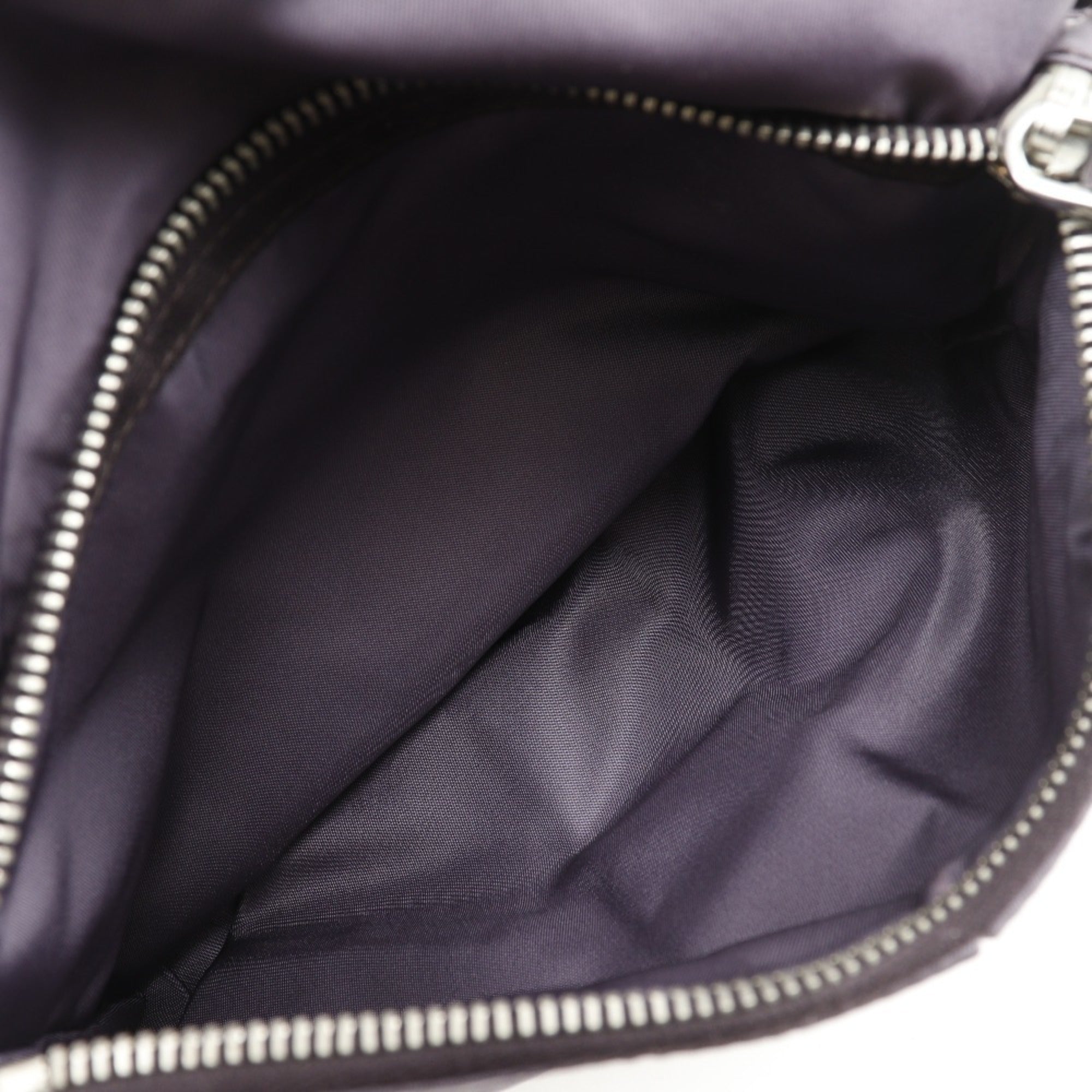 Prada Purple Nylon Leather Shoulder Bag (Pre-Owned)
