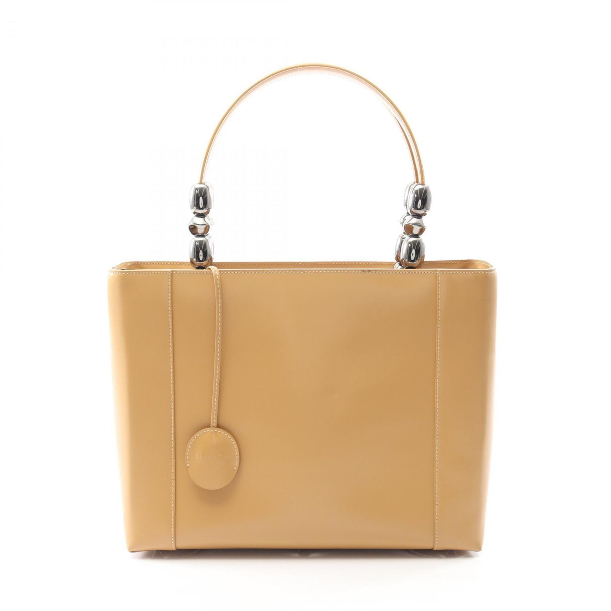 Christian Dior Beige Leather Handbag (Pre-Owned)