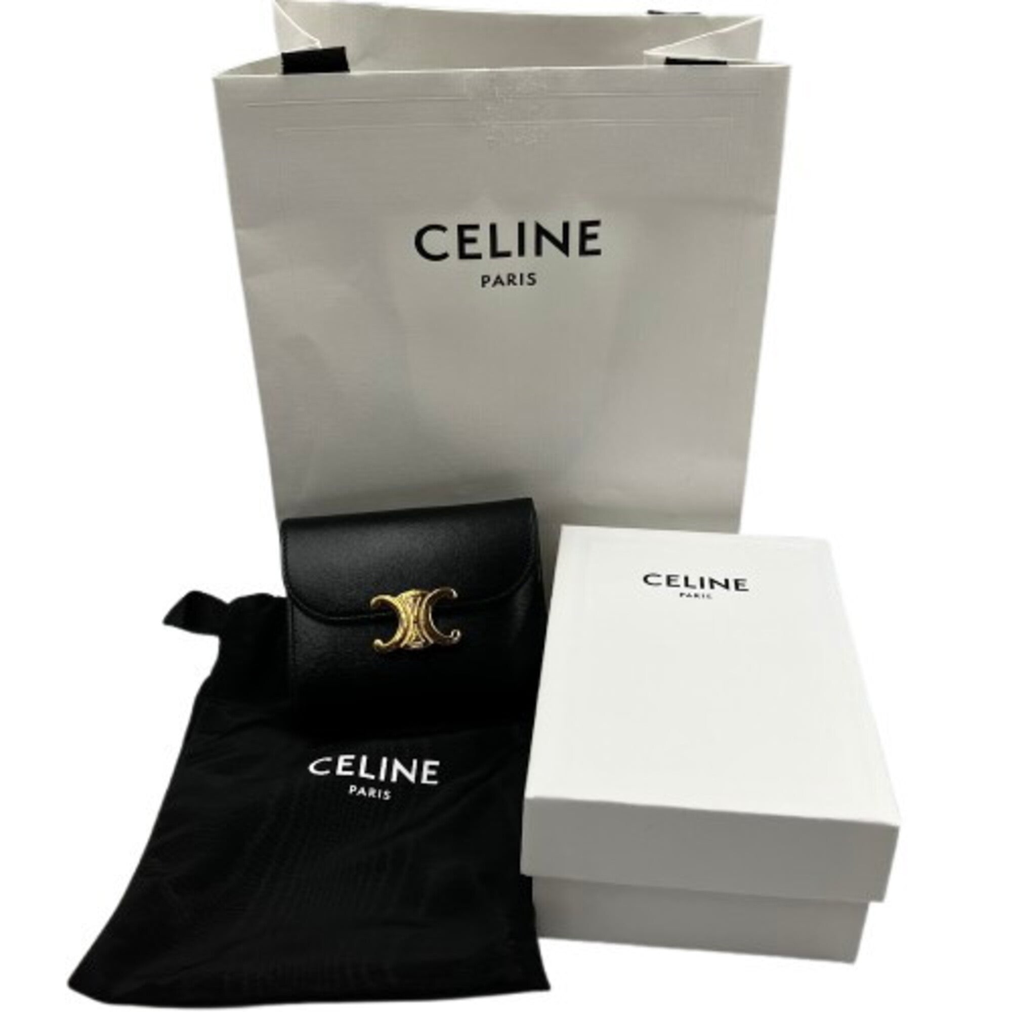 Celine Black Wallet (Tri-Fold) (Pre-Owned)