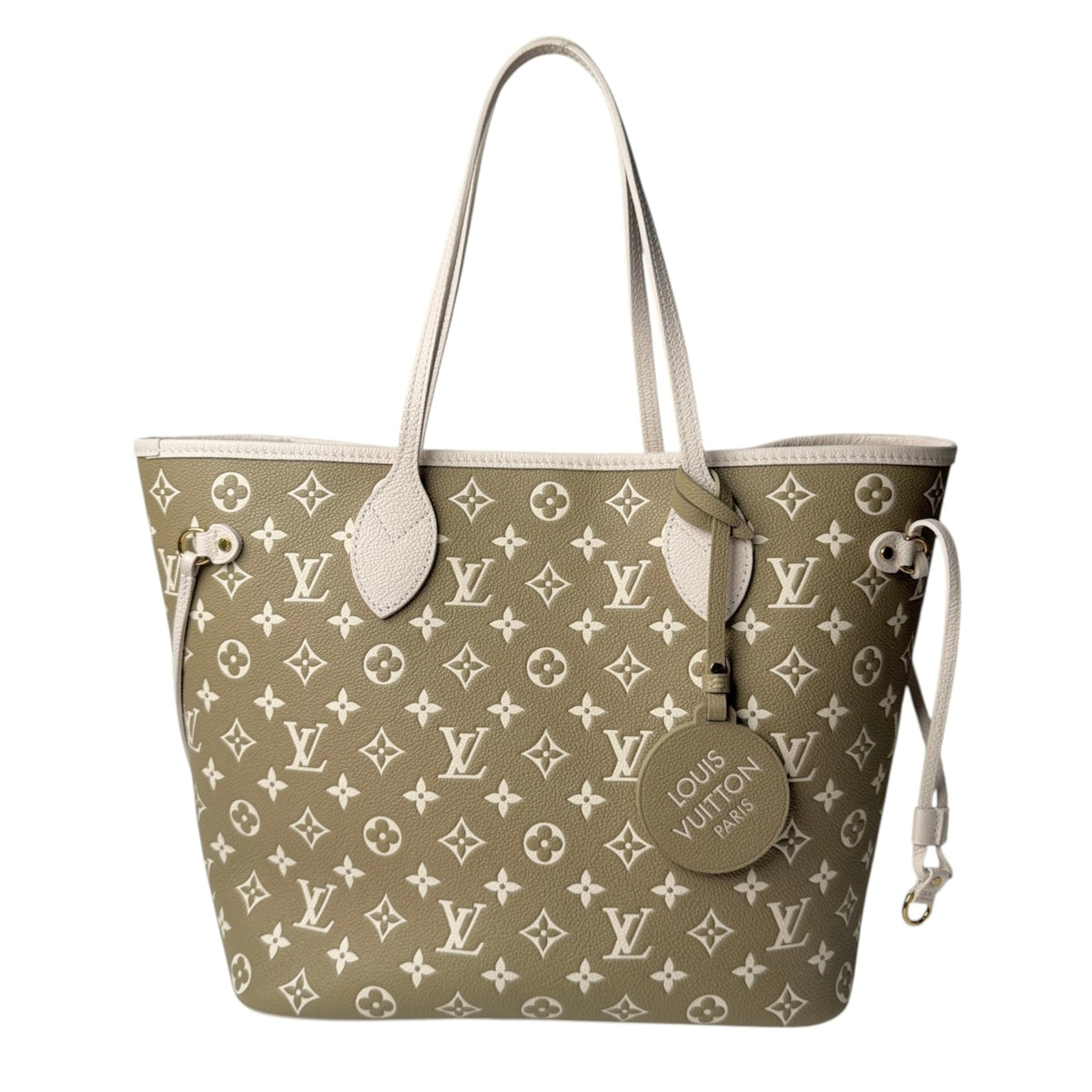 Louis Vuitton Beige Khaki Monogram Empreinte Pouch (Pre-Owned)