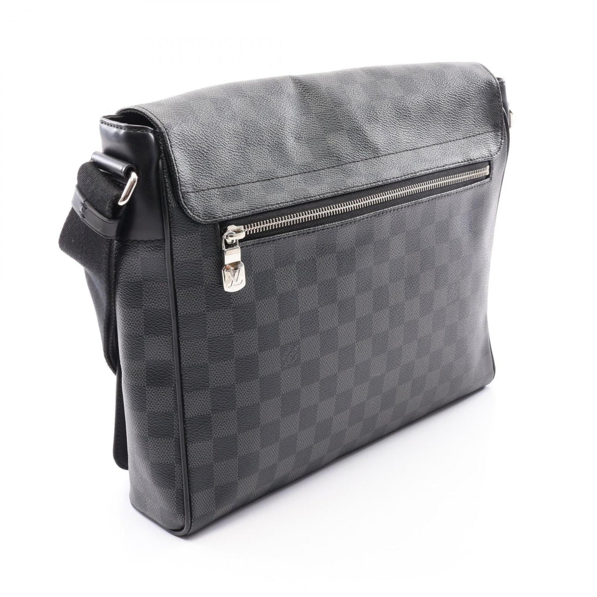 Louis Vuitton Black Damier Graphite Coated Canvas Leather Shoulder Bag (Pre-Owned)