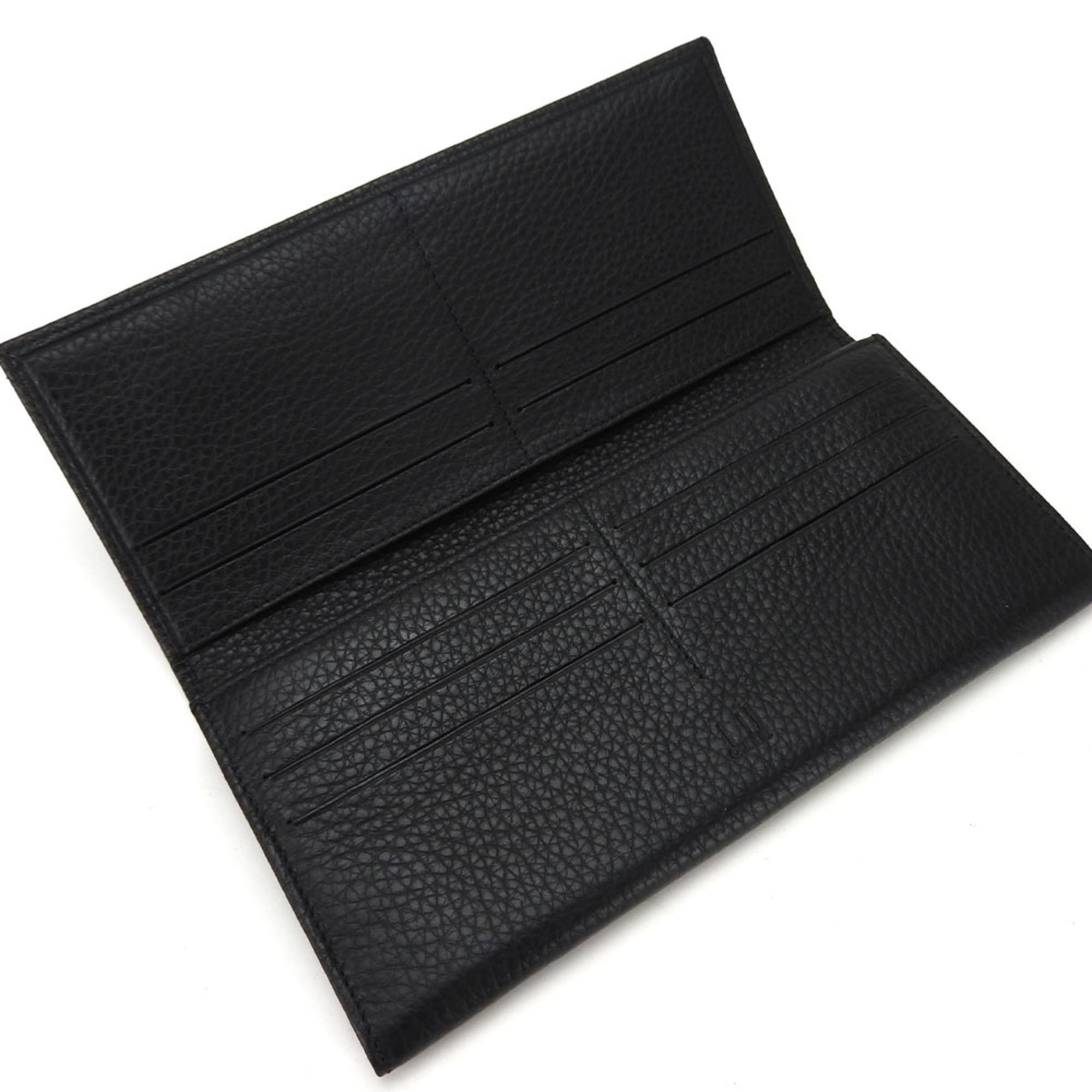 Dunhill Black Leather Long Wallet (Bi-Fold) (Pre-Owned)