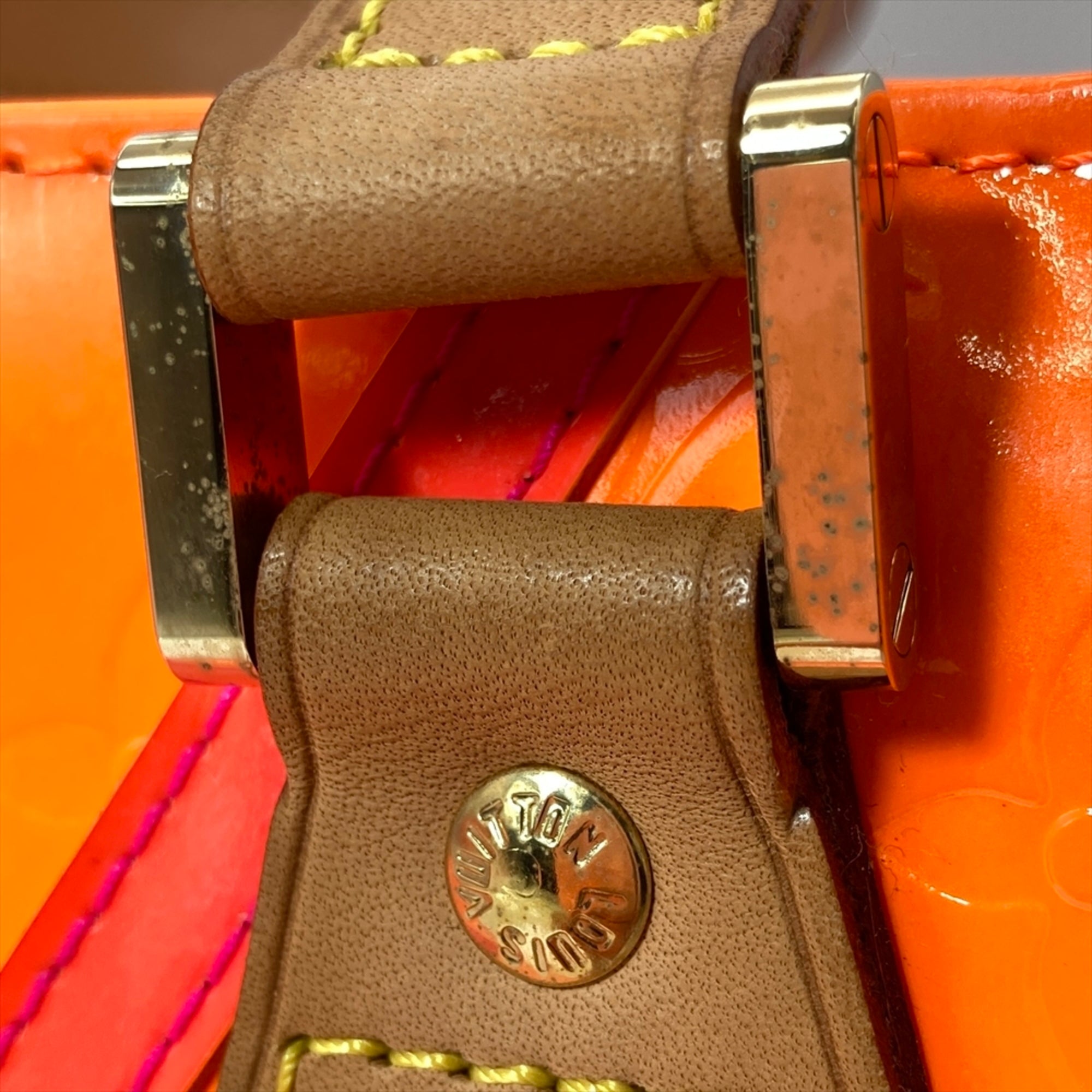 Louis Vuitton Monogram Vernis Orange Monogram Vernis Tote Bag (Pre-Owned)