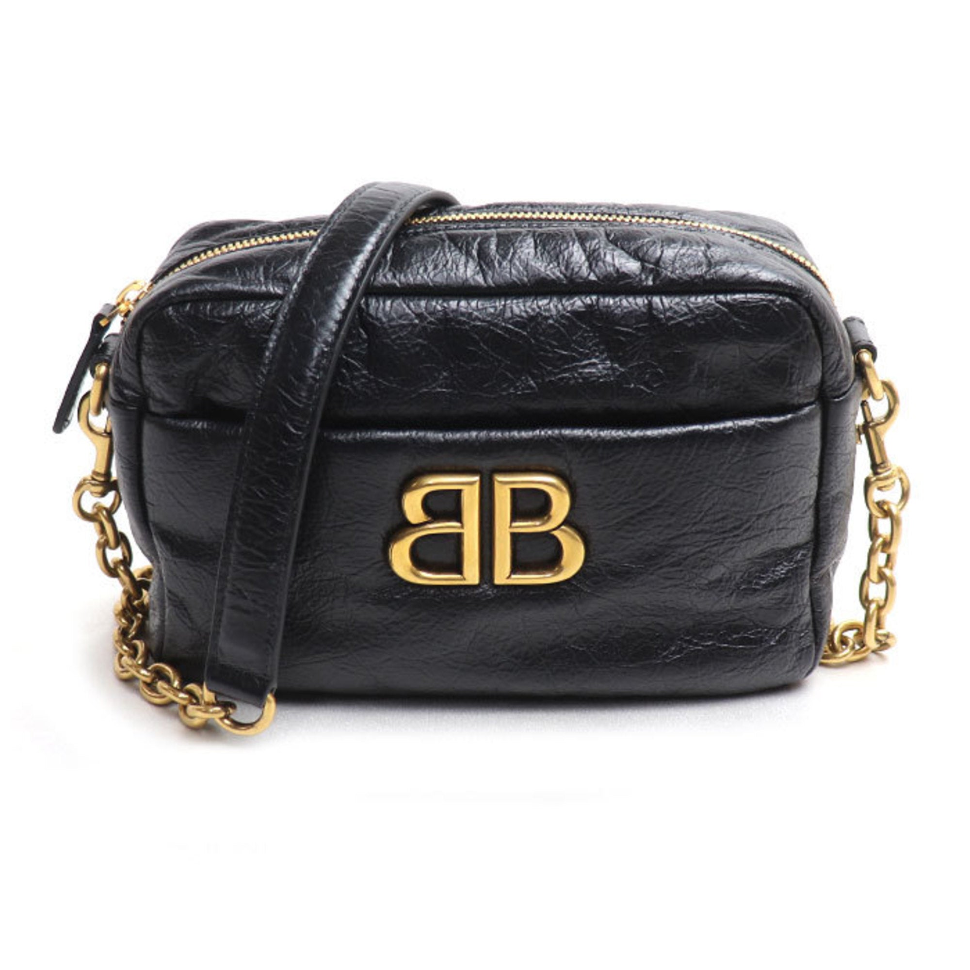 Balenciaga Black Leather Shoulder Bag (Pre-Owned)