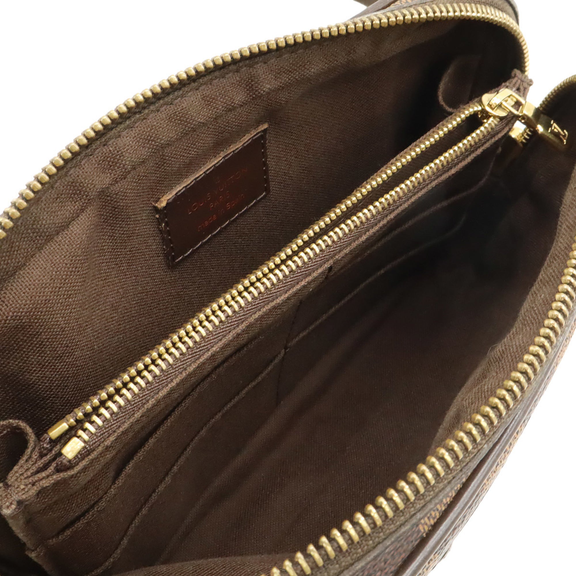 Louis Vuitton Brown Damier Canvas Pvc Sling Bag (Pre-Owned)