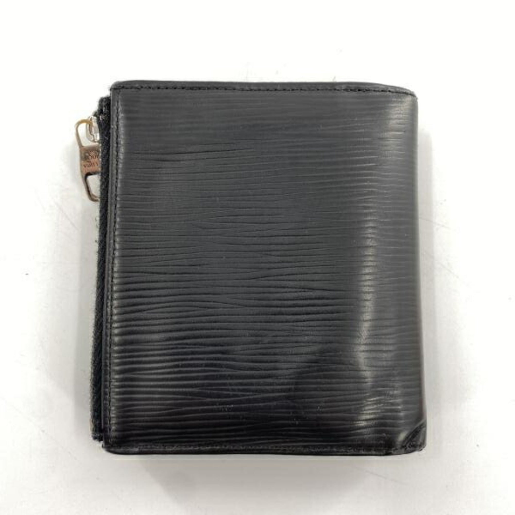 Louis Vuitton Epi Black Blue Wallet (Bi-Fold) (Pre-Owned)