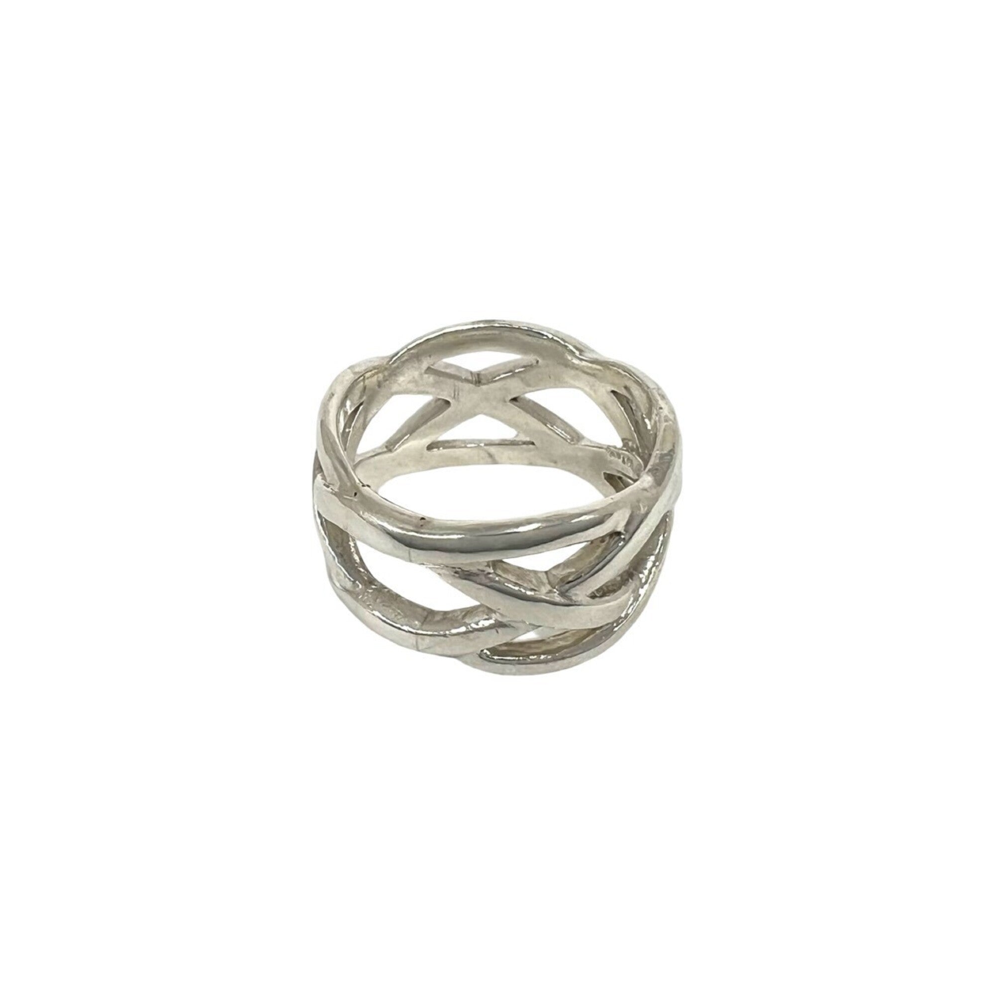 Tiffany Silver Silver 925 Band Ring (Pre-Owned)