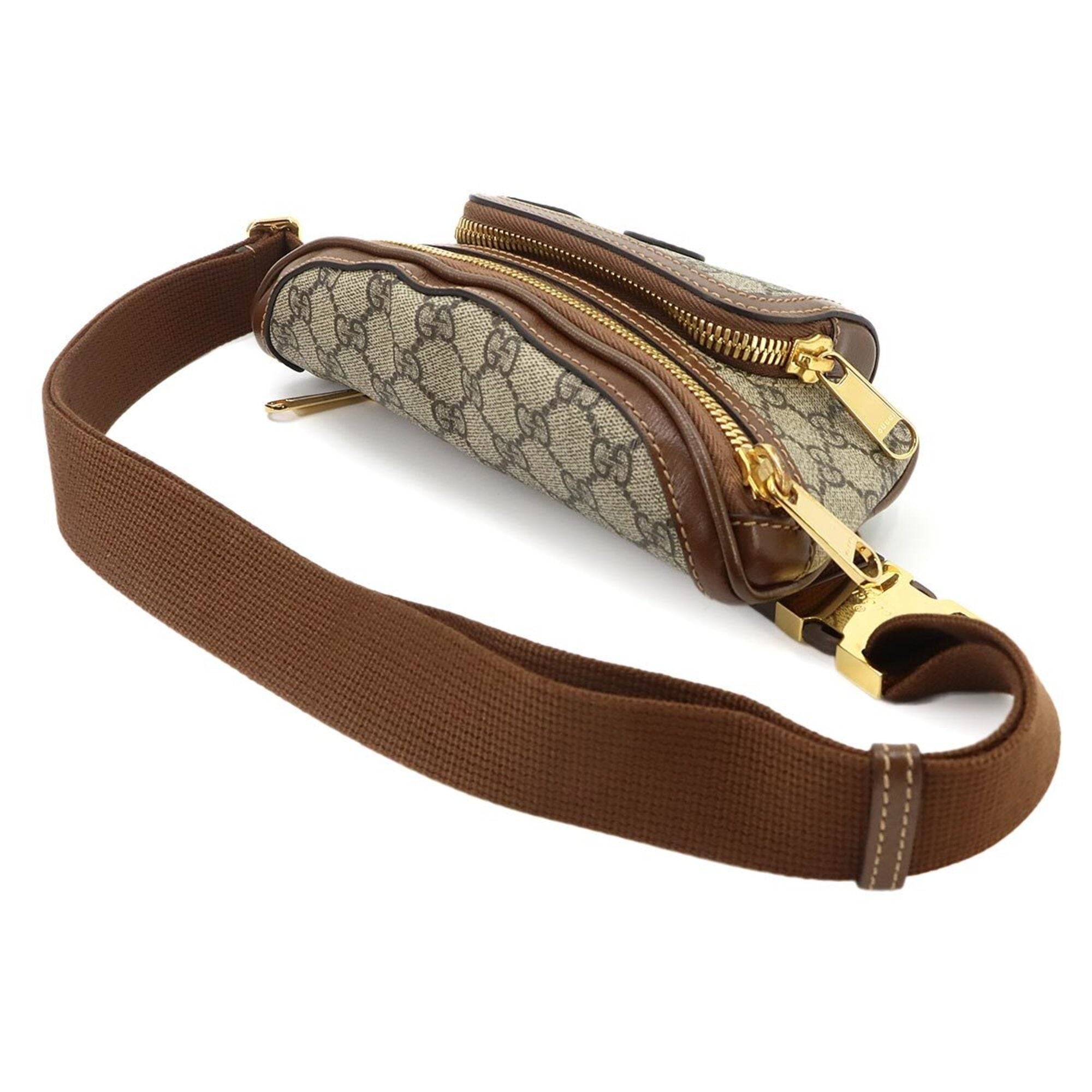 Gucci Gg Supreme Leather Fanny Pack (Pre-Owned)