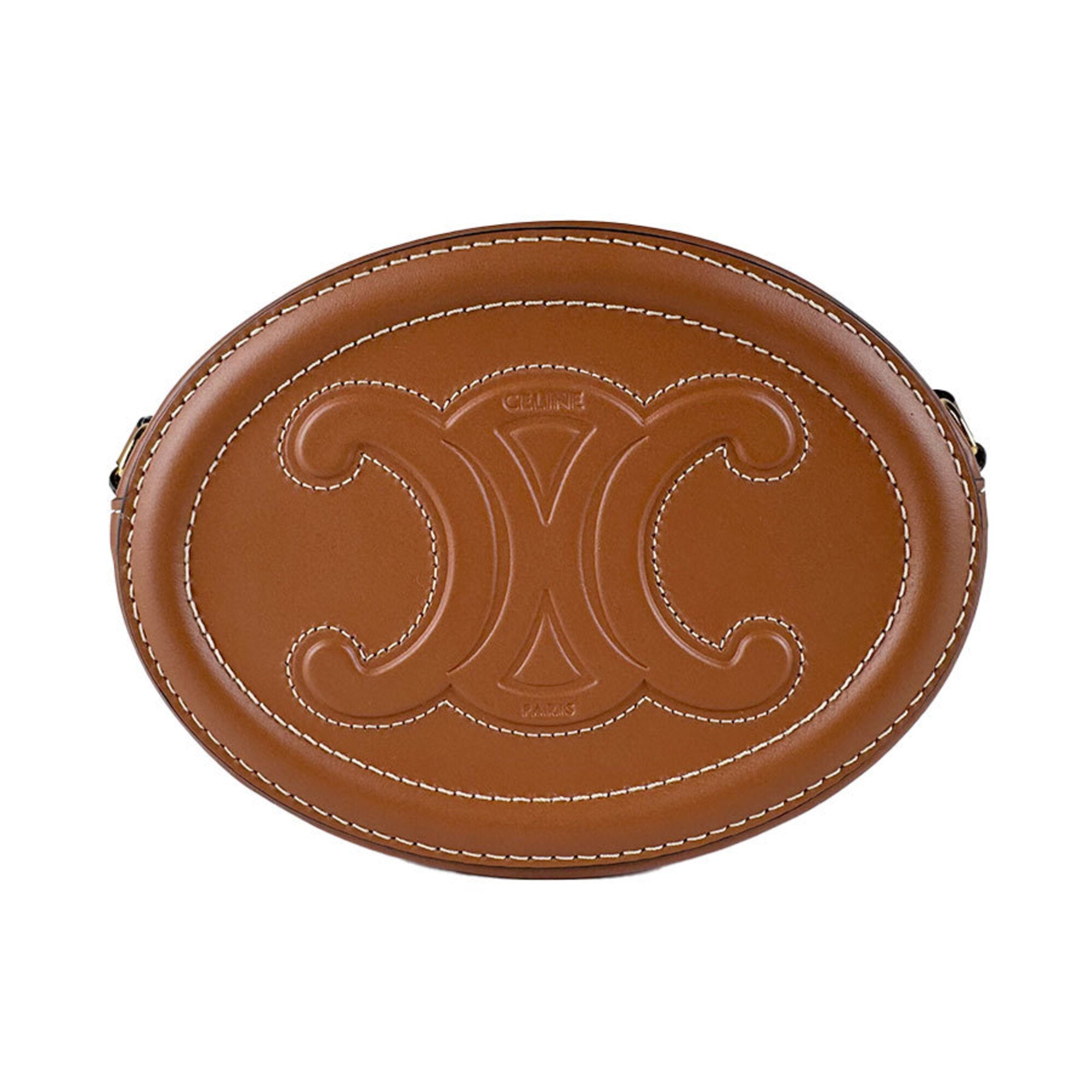 Celine Brown Leather Shoulder Bag (Pre-Owned)