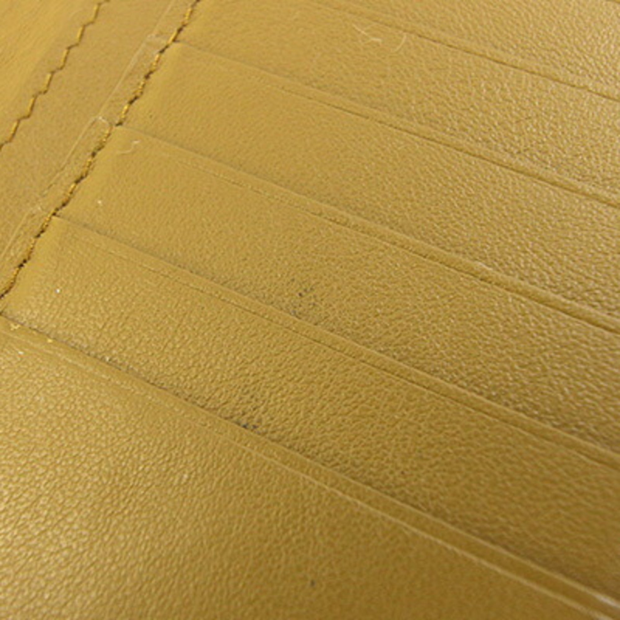 Bottega Veneta Light Brown Leather Long Bill Wallet (Bi-Fold) (Pre-Owned)