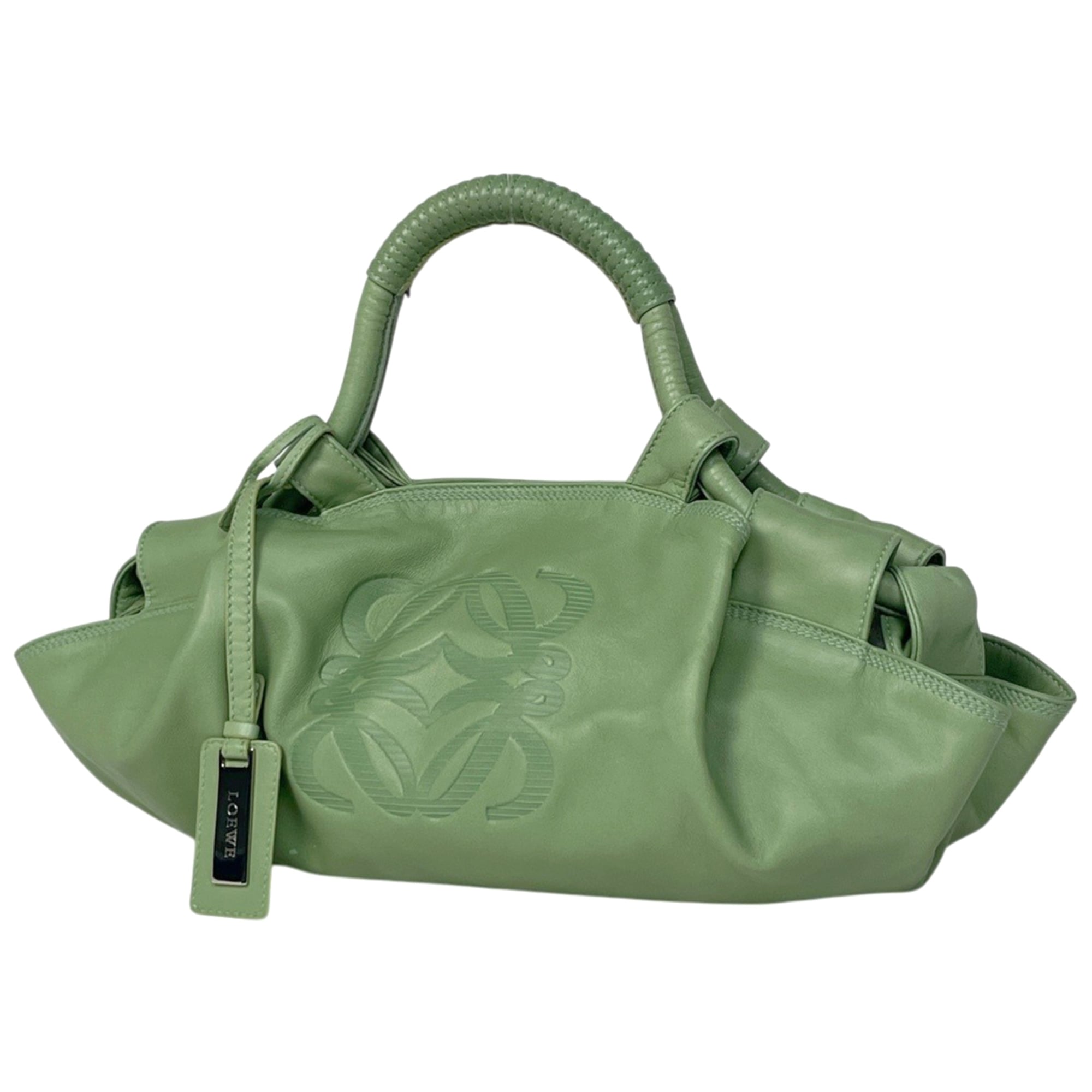 Loewe Nappa Aire Green Leather Handbag (Pre-Owned)