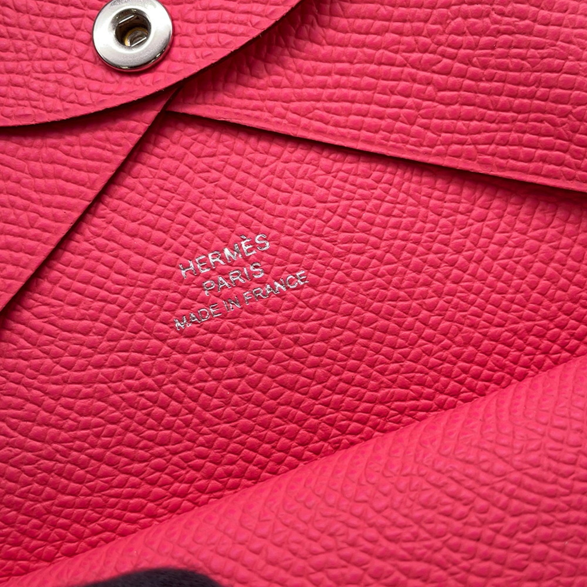 Hermes Pink Epsom Leather Coin Purse/Coin Case (Pre-Owned)