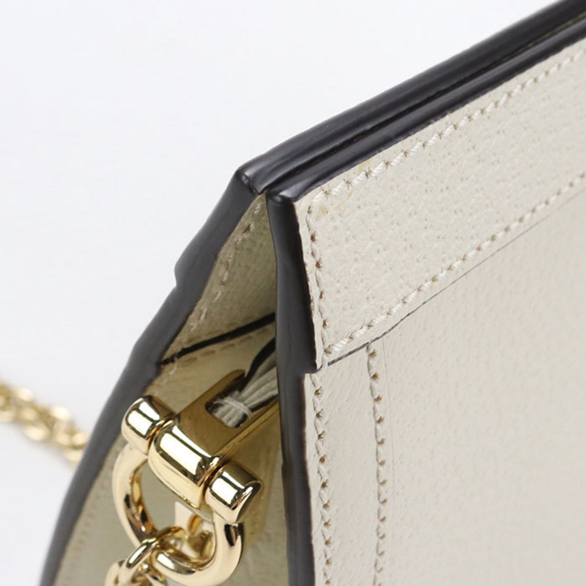 Gucci White Leather Shoulder Bag (Pre-Owned)