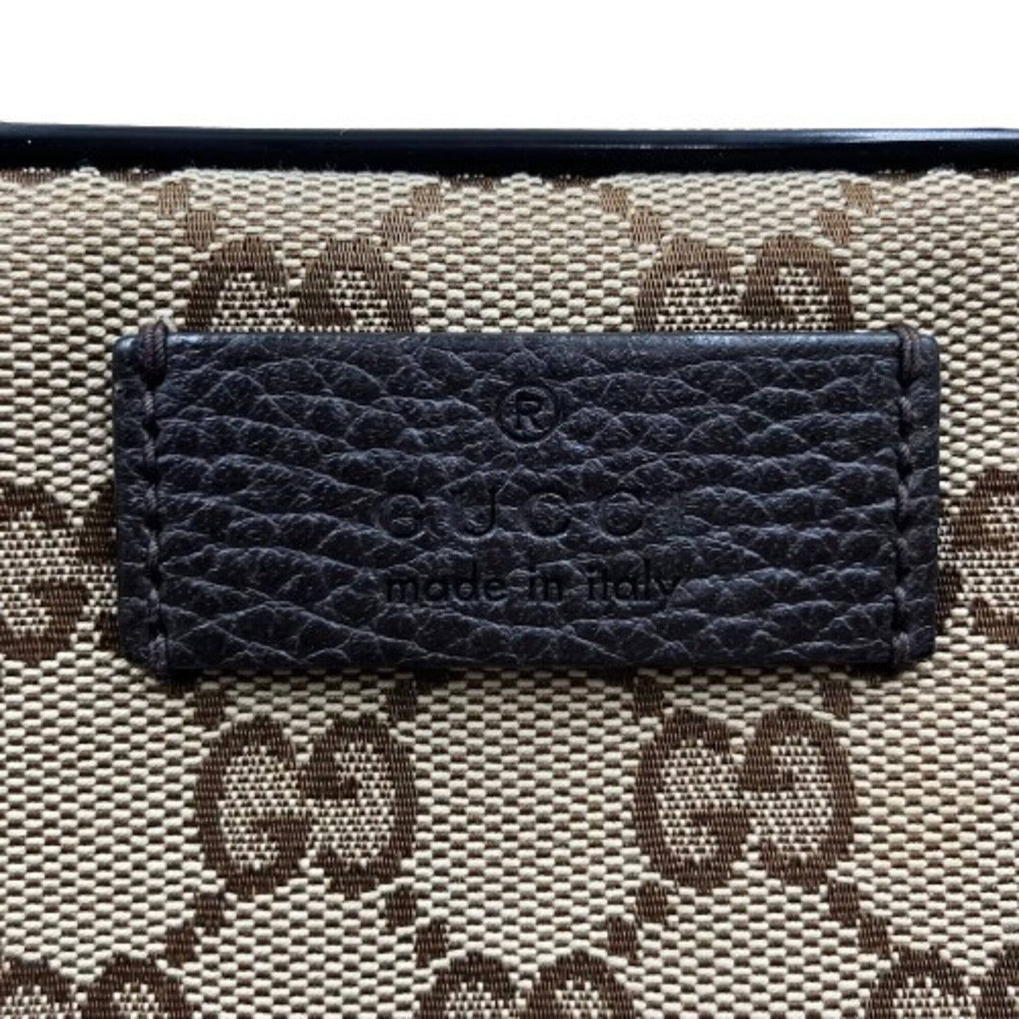 Gucci Gg Canvas Brown Gg Canvas Sling Bag (Pre-Owned)