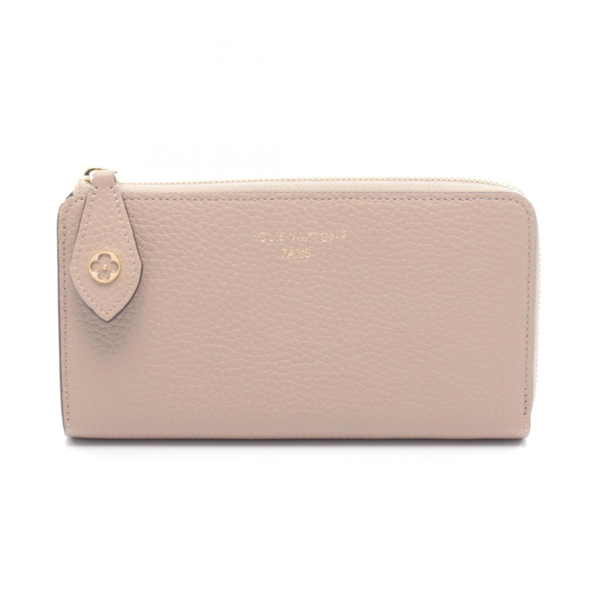 Louis Vuitton Beige Leather Long Wallet (Bi-Fold) (Pre-Owned)