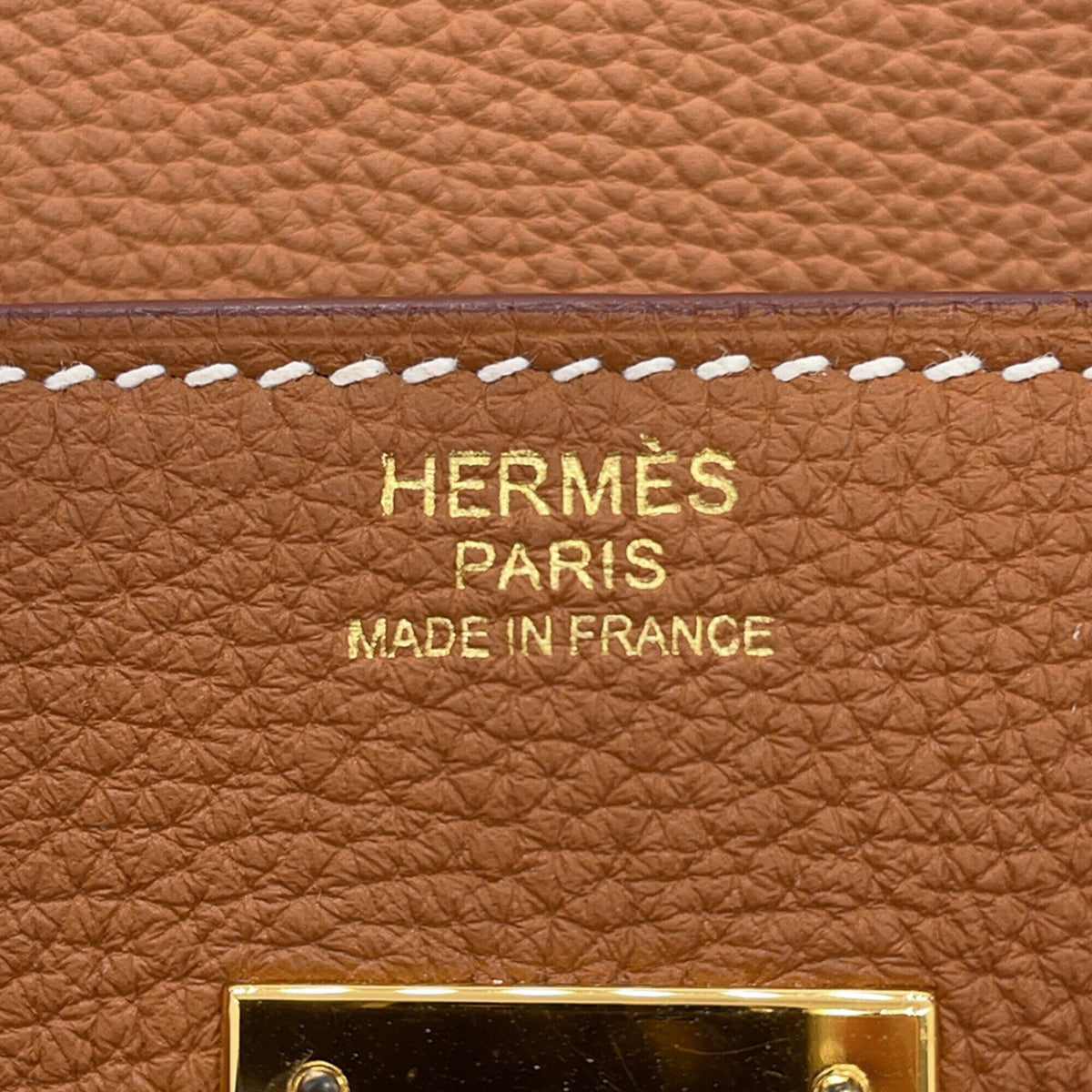 Hermes Birkin Gold Togo Leather Handbag (Pre-Owned)