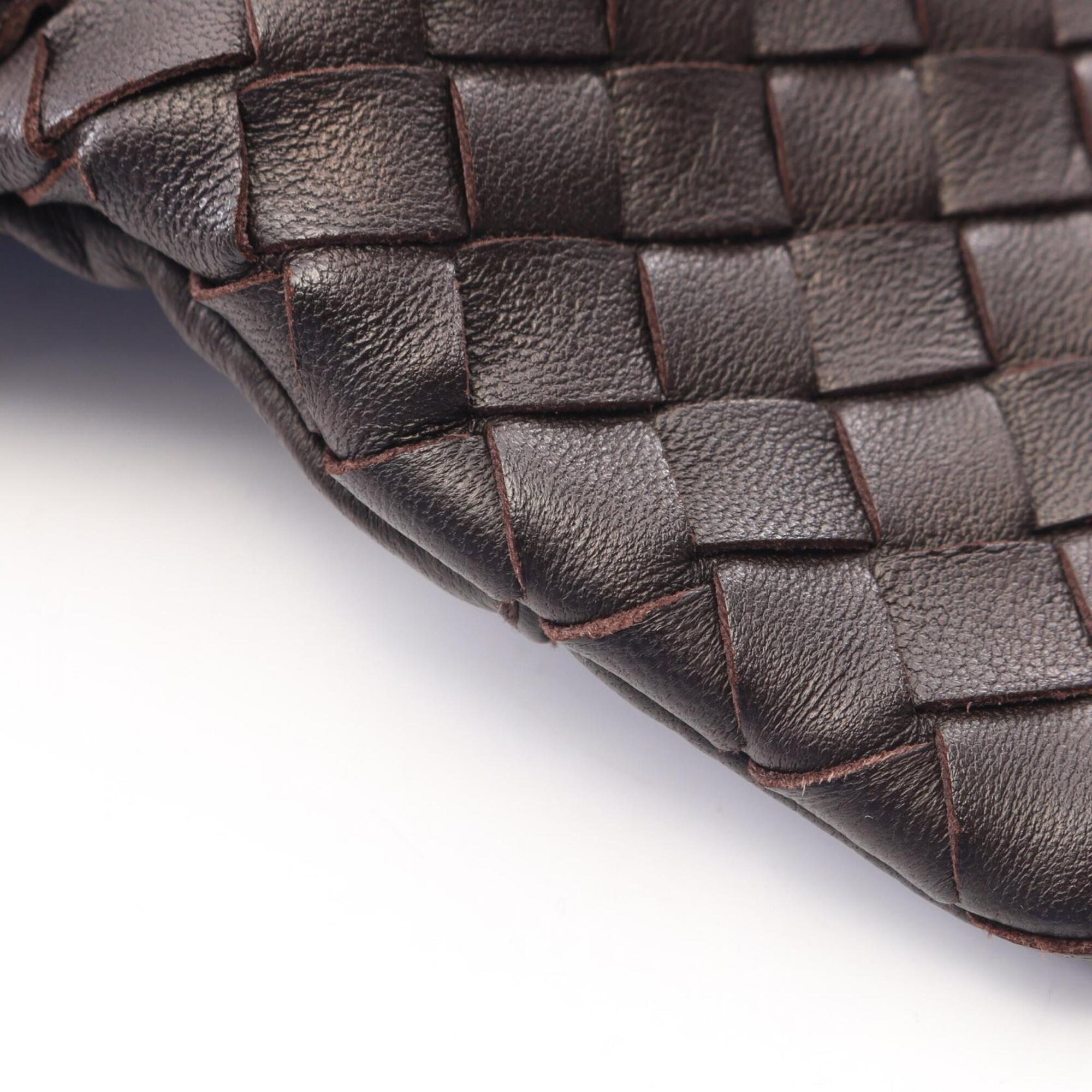 Bottega Veneta Brown Intrecciato Handbag Shoulder Bag (Pre-Owned)