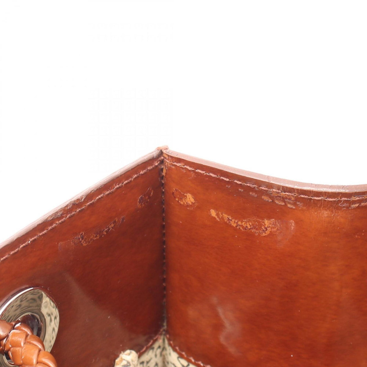 Cartier Panthère Brown Leather Tote Bag (Pre-Owned)
