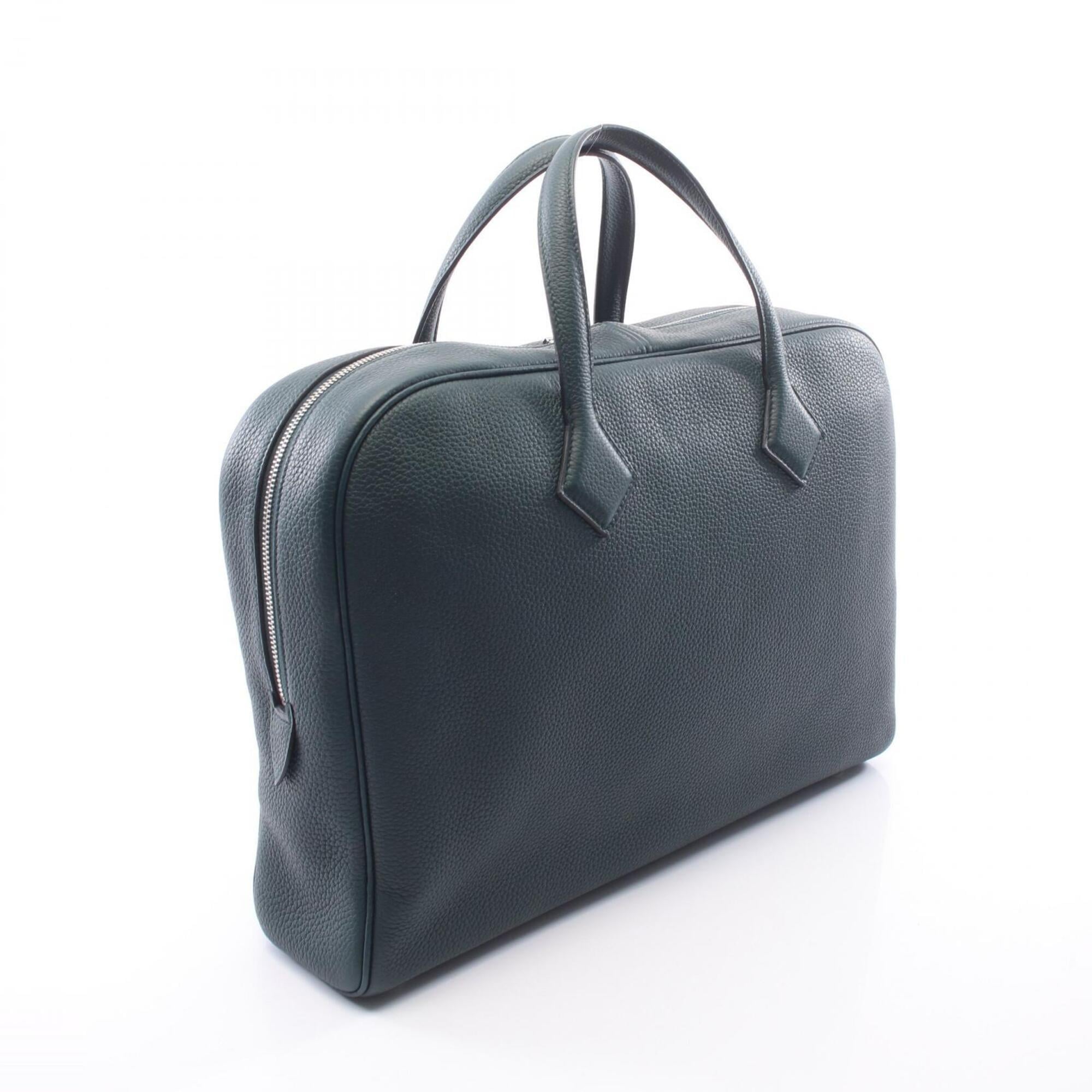 Hermes Green Togo Leather Handbag (Pre-Owned)