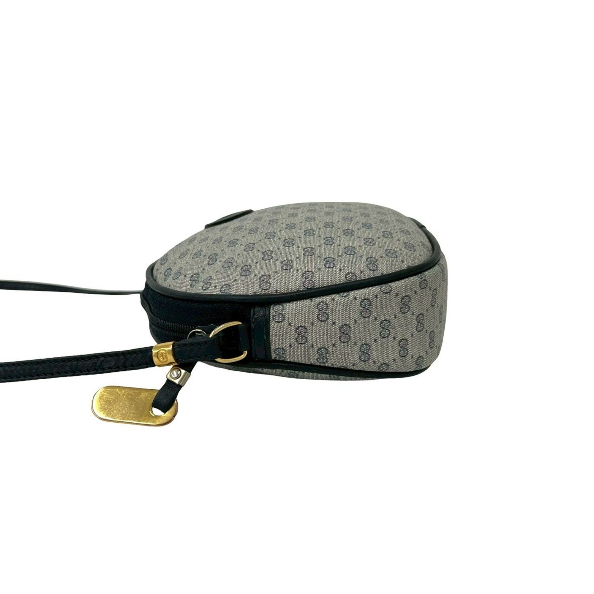 Gucci Navy Leather Pvc Pochette Shoulder Bag (Pre-Owned)