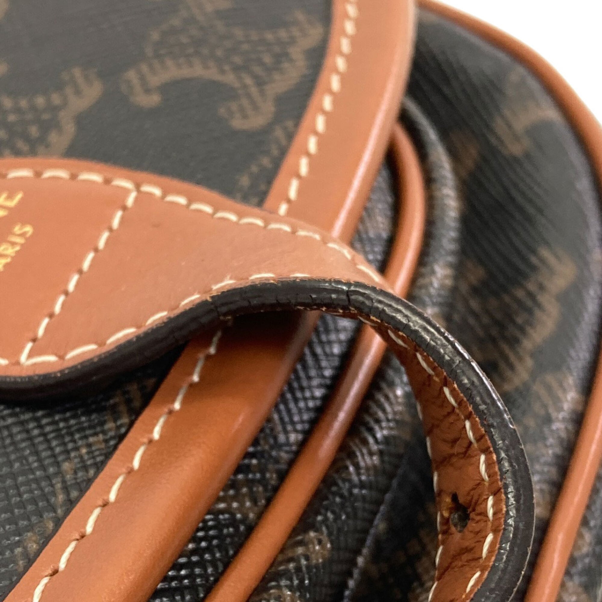 Celine Brown Pvc Shoulder Bag (Pre-Owned)