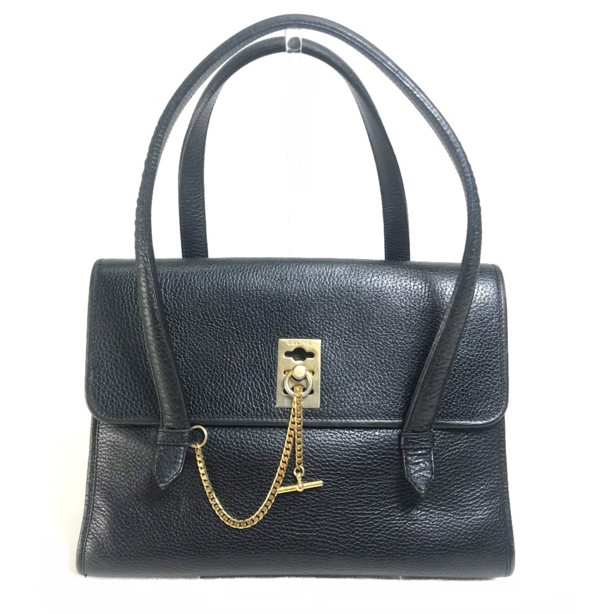 Celine Black Leather Handbag (Pre-Owned)