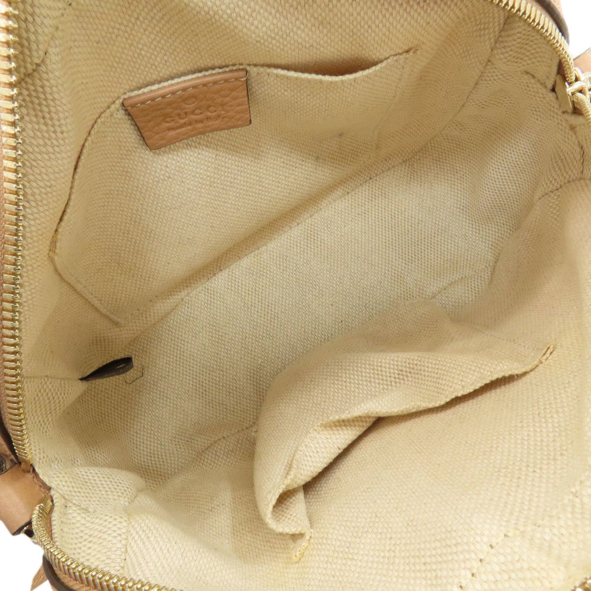 Gucci Soho Brown White Canvas Shoulder Bag (Pre-Owned)