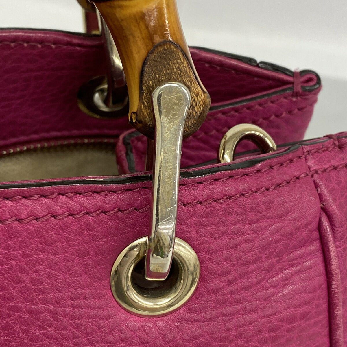 Gucci Purple Leather Handbag (Pre-Owned)