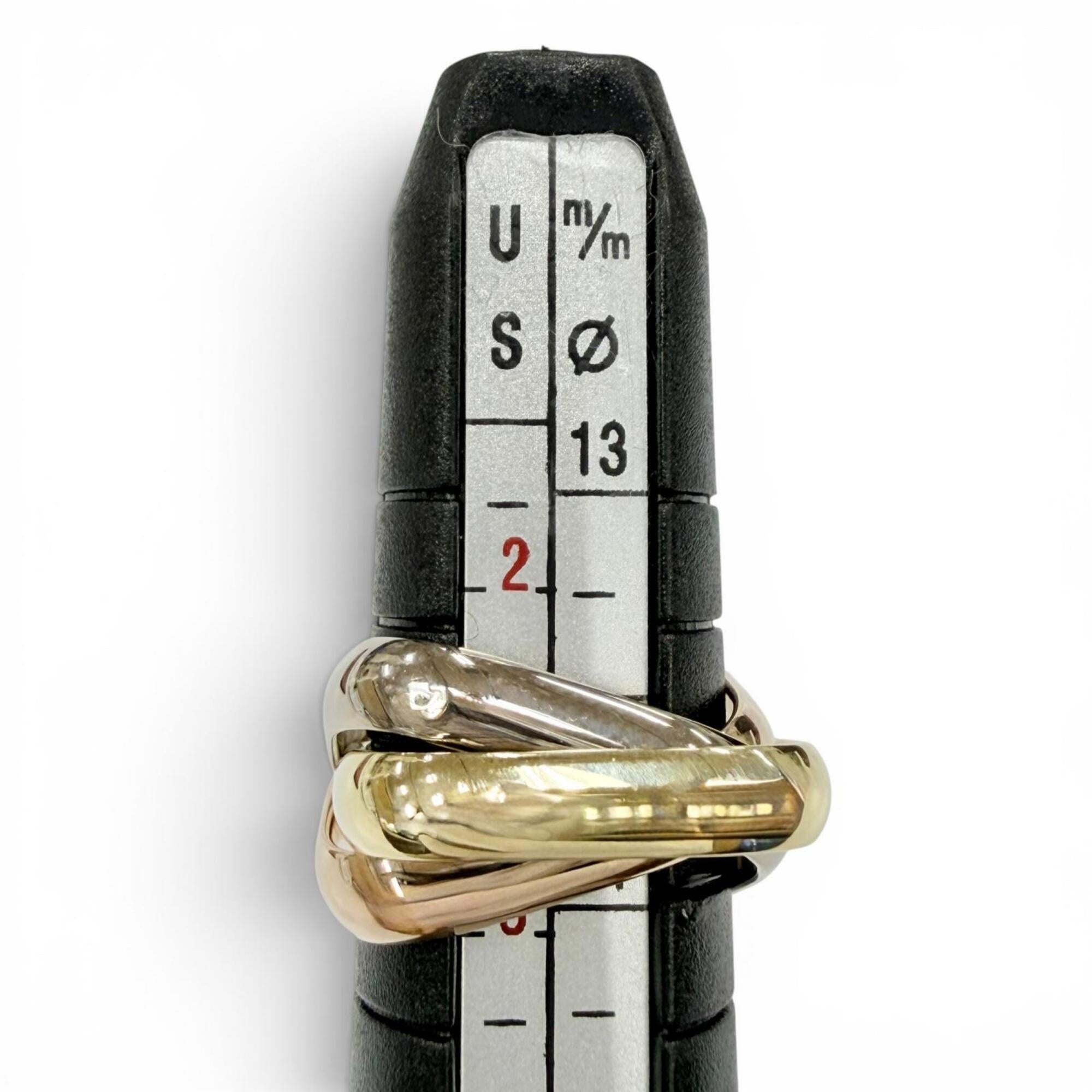 Cartier Pink Gold White Gold Yellow Gold Yellow Gold (18K) Pink Gold (18K) White Gold (18K) Band Ring (Pre-Owned)