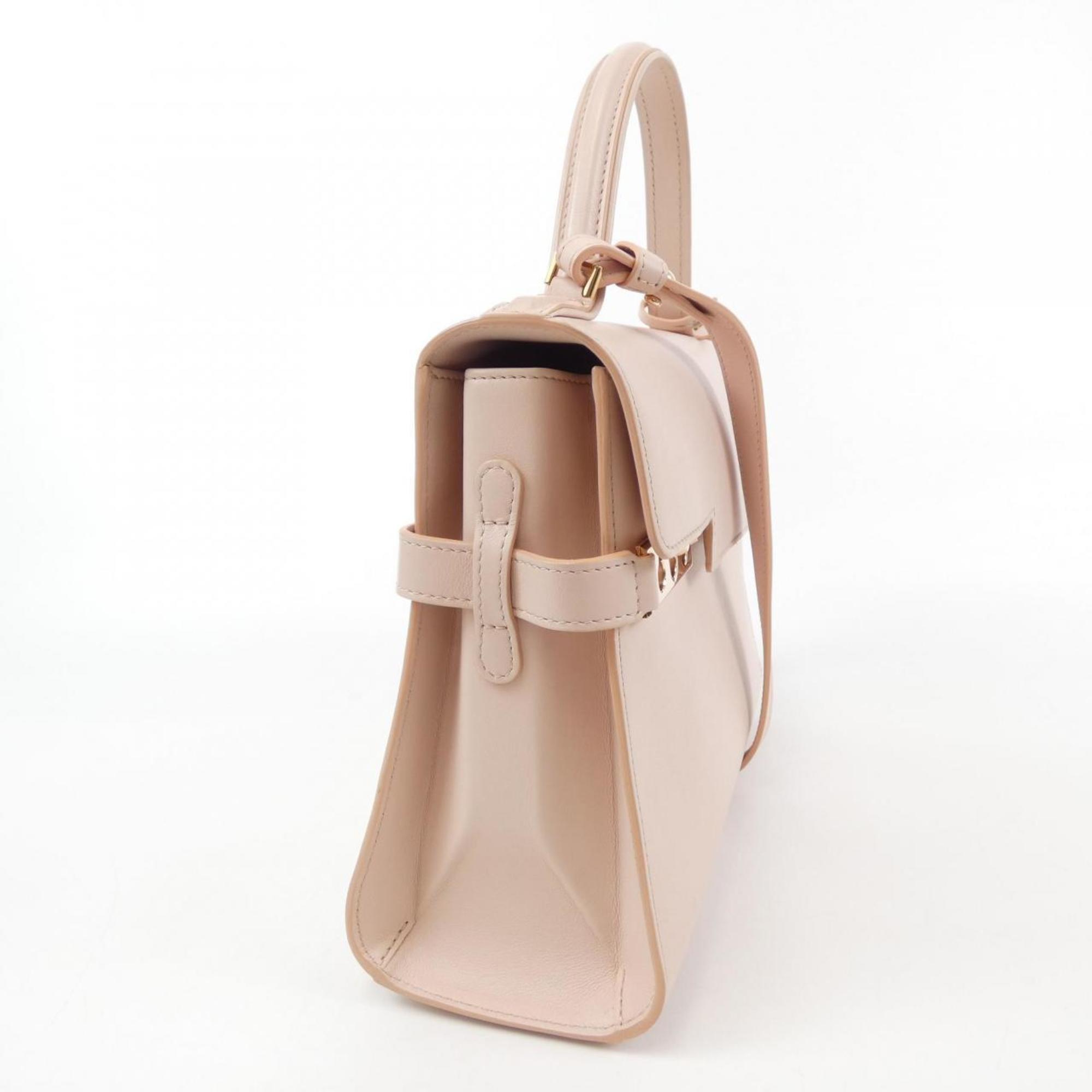 Delvaux Pink Leather Handbag (Pre-Owned)