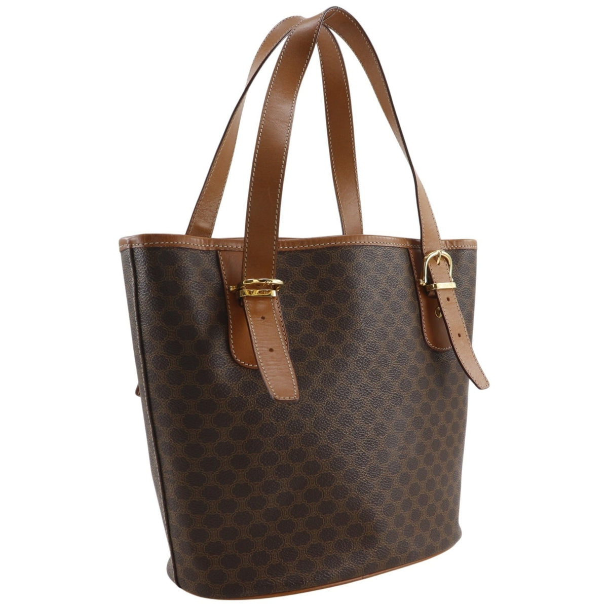 Celine Brown Pvc Tote Bag (Pre-Owned)