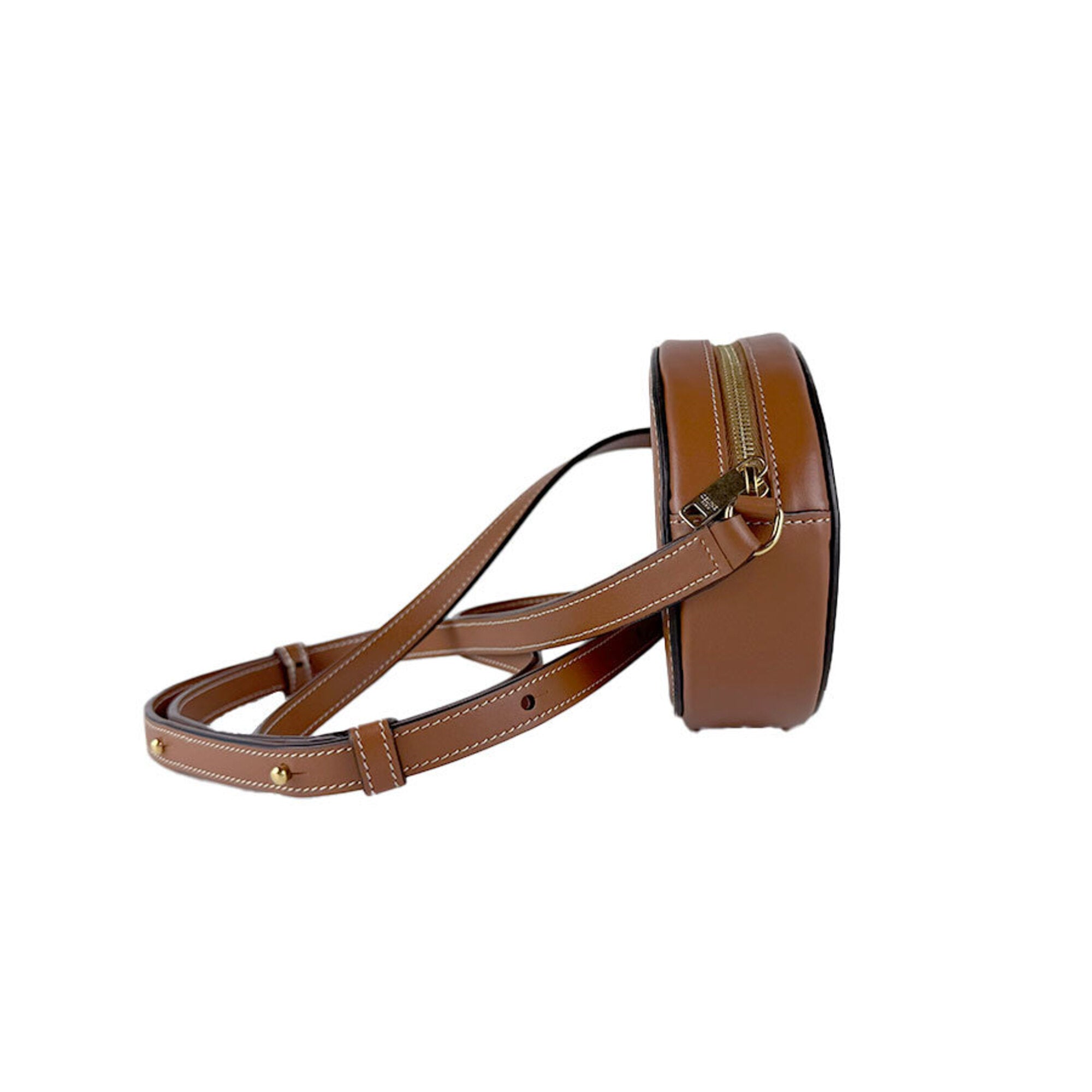 Celine Brown Leather Shoulder Bag (Pre-Owned)