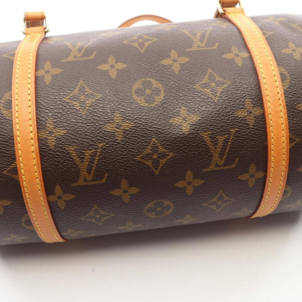 Louis Vuitton Brown Monogram Coated Canvas Leather Handbag (Pre-Owned)