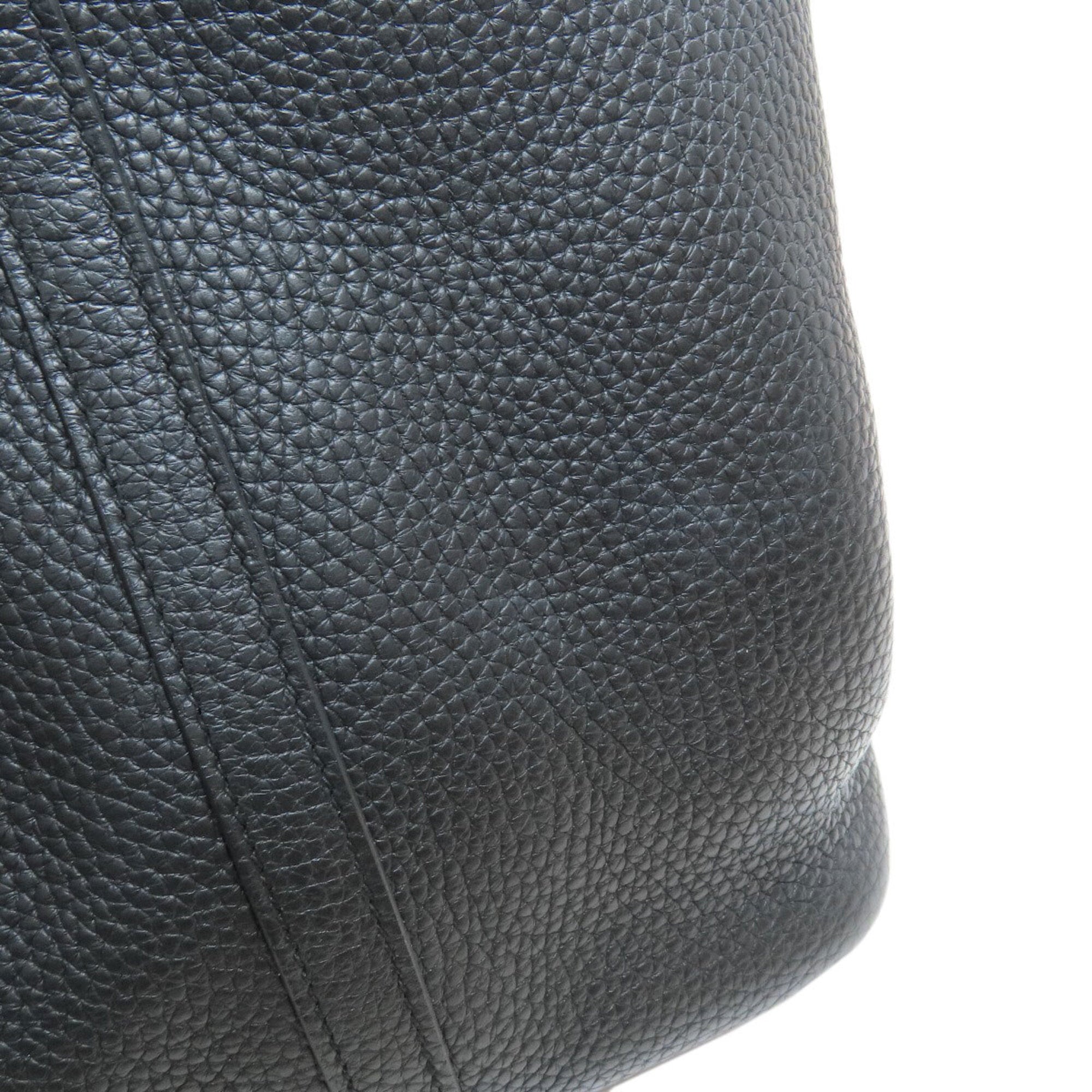 Hermes Picotin Black Taurillon Clemence Leather Handbag (Pre-Owned)