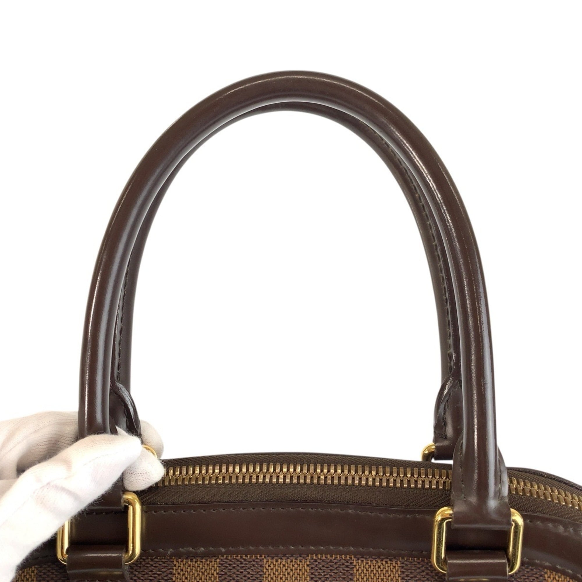 Louis Vuitton Brown Damier Canvas Pvc Handbag Shoulder Bag (Pre-Owned)
