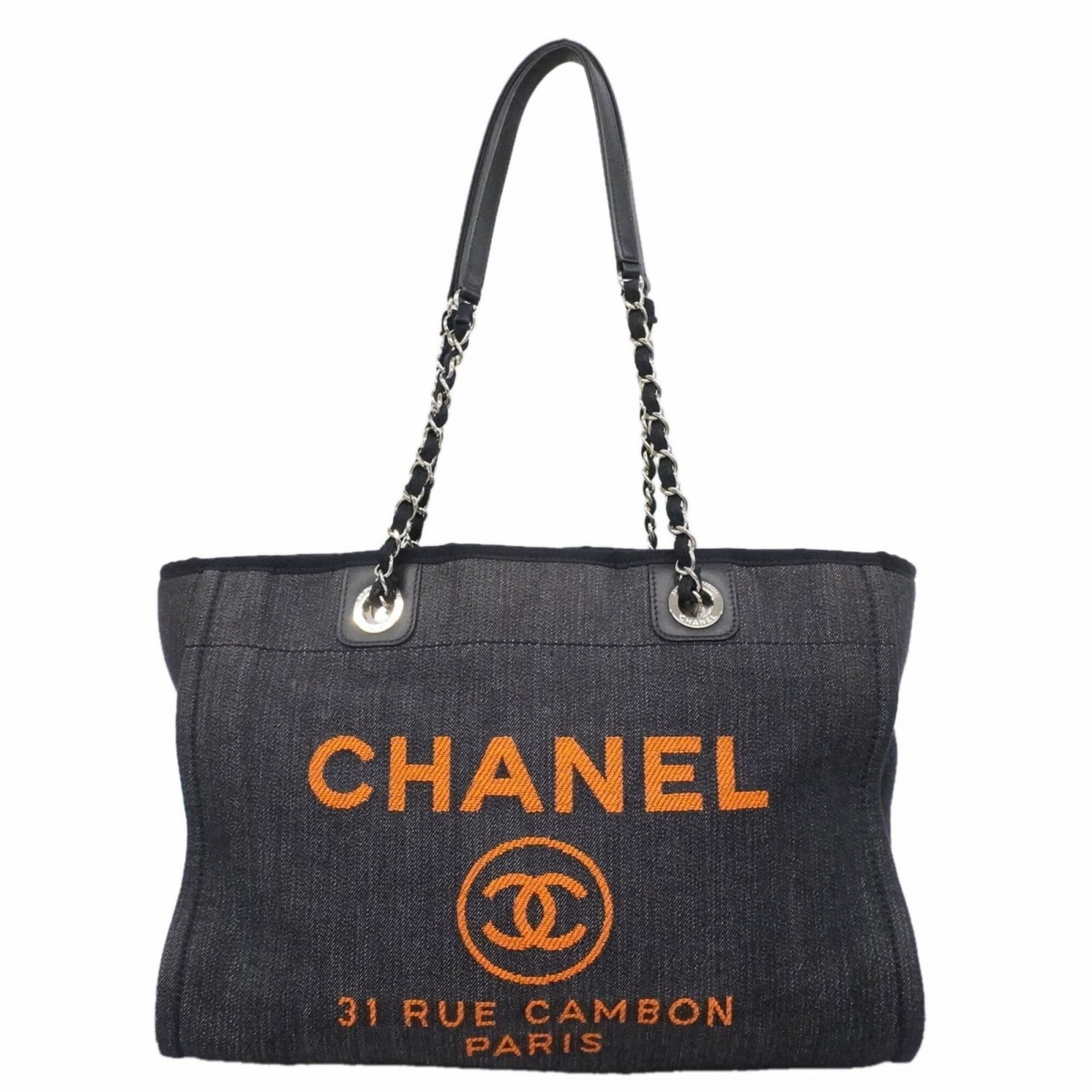 Chanel Blue Denim Tote Bag (Pre-Owned)