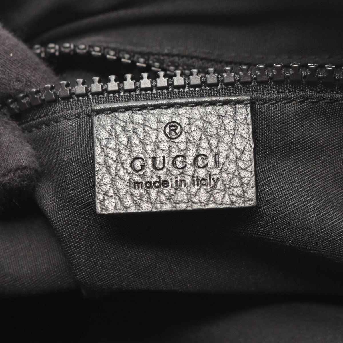 Gucci Black Canvas Leather Handbag Shoulder Bag (Pre-Owned)