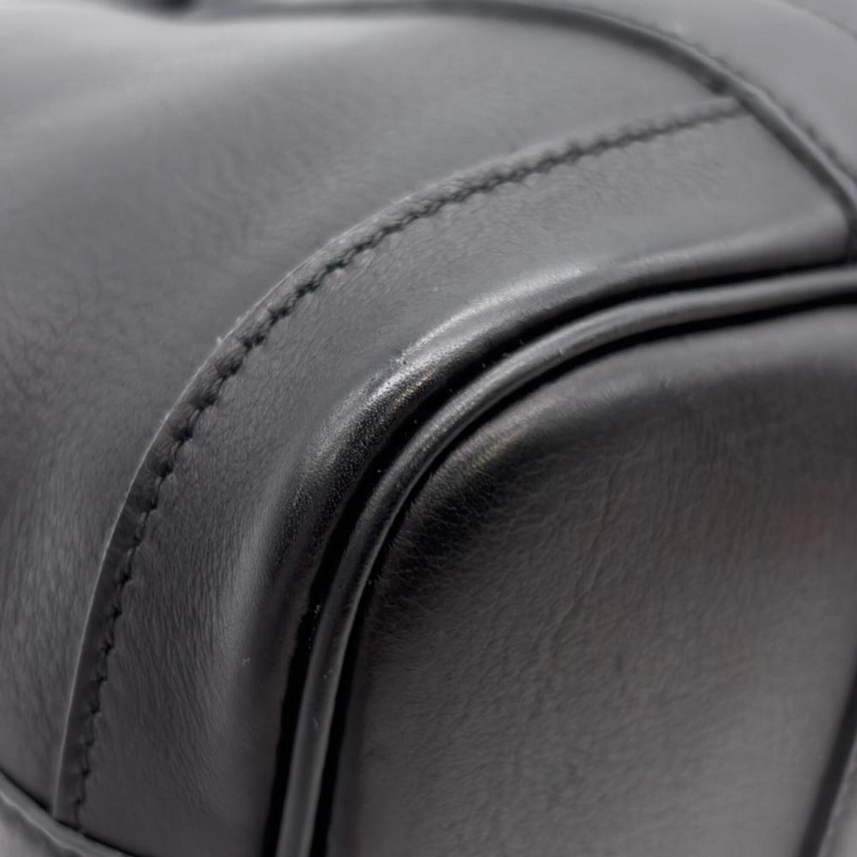 Hermes Black Swift Leather Handbag (Pre-Owned)